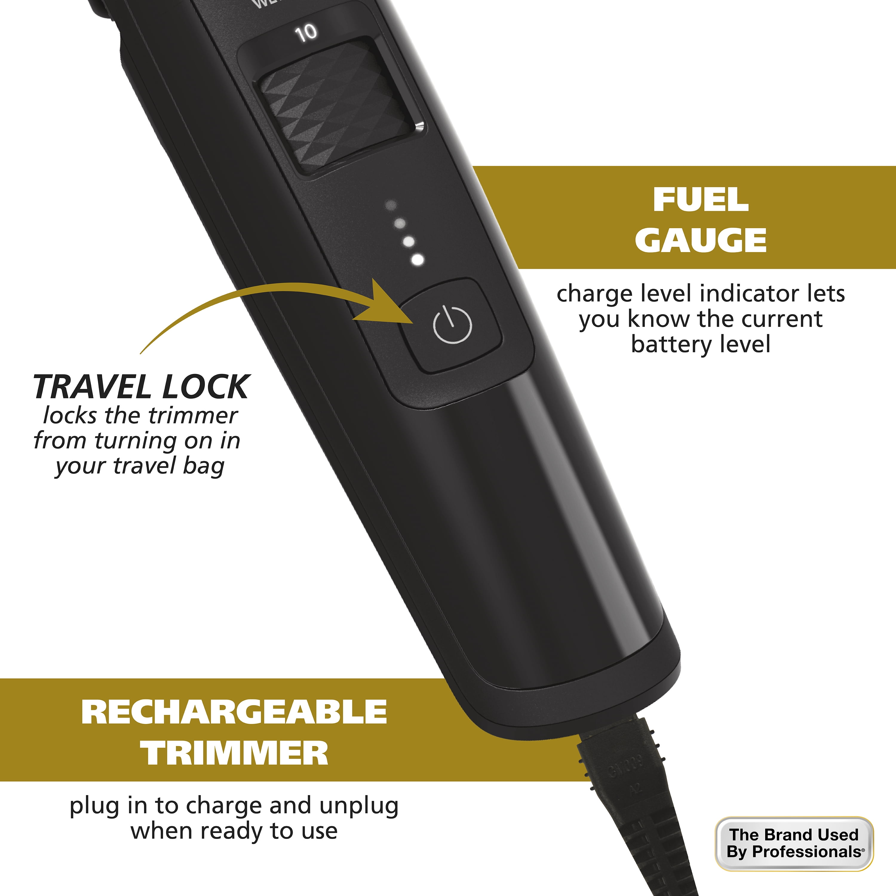 Wahl Manscaper Rechargeable Body Groomer for Men, Waterproof, Lithium Ion Battery, 1pc, Black - 5618-100 - Image 8