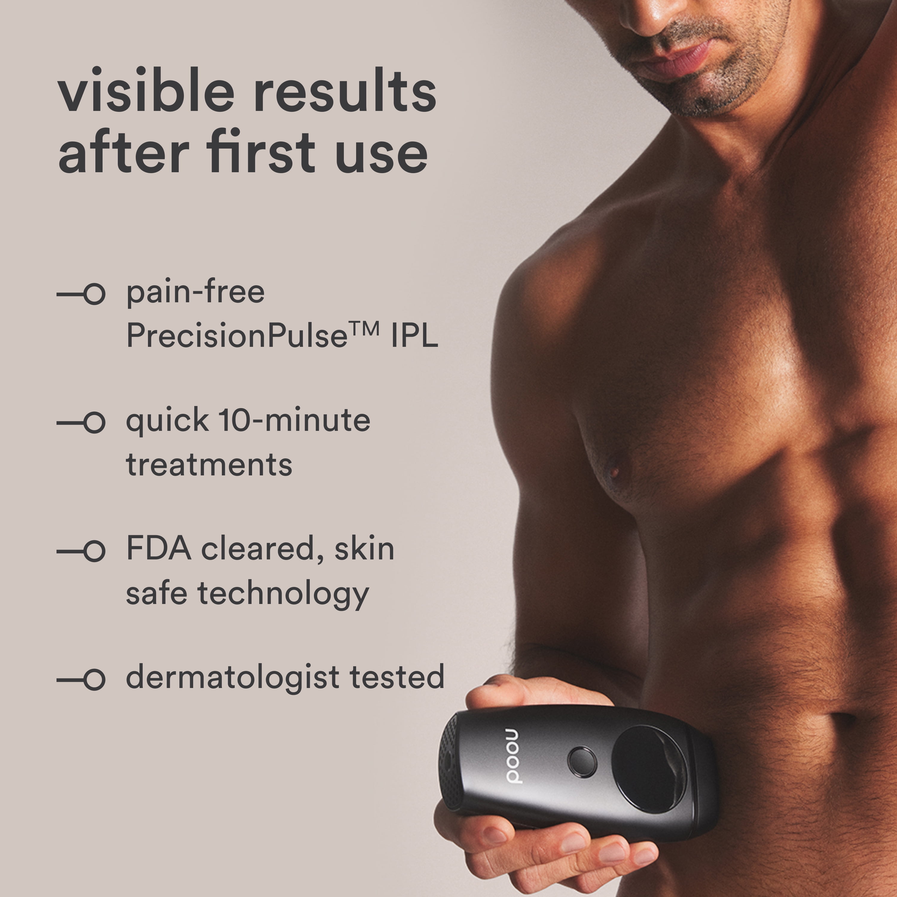 Nood Flasher 2.0 — IPL Laser Hair Removal Device for Women & Men — Pain-Free & Permanent Results - Image 5