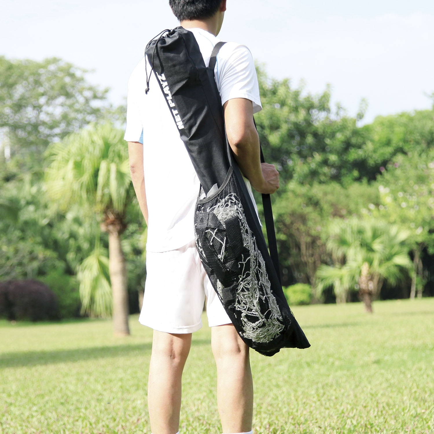 NET PLAYZ Baseball & Softball Practice Hitting Net, Instant Portable, 5FT x 5FT, Pitching, Batting, Fielding, Quick Set-Up, Fold up, Training Equipment. Carry Bag Included - Image 2