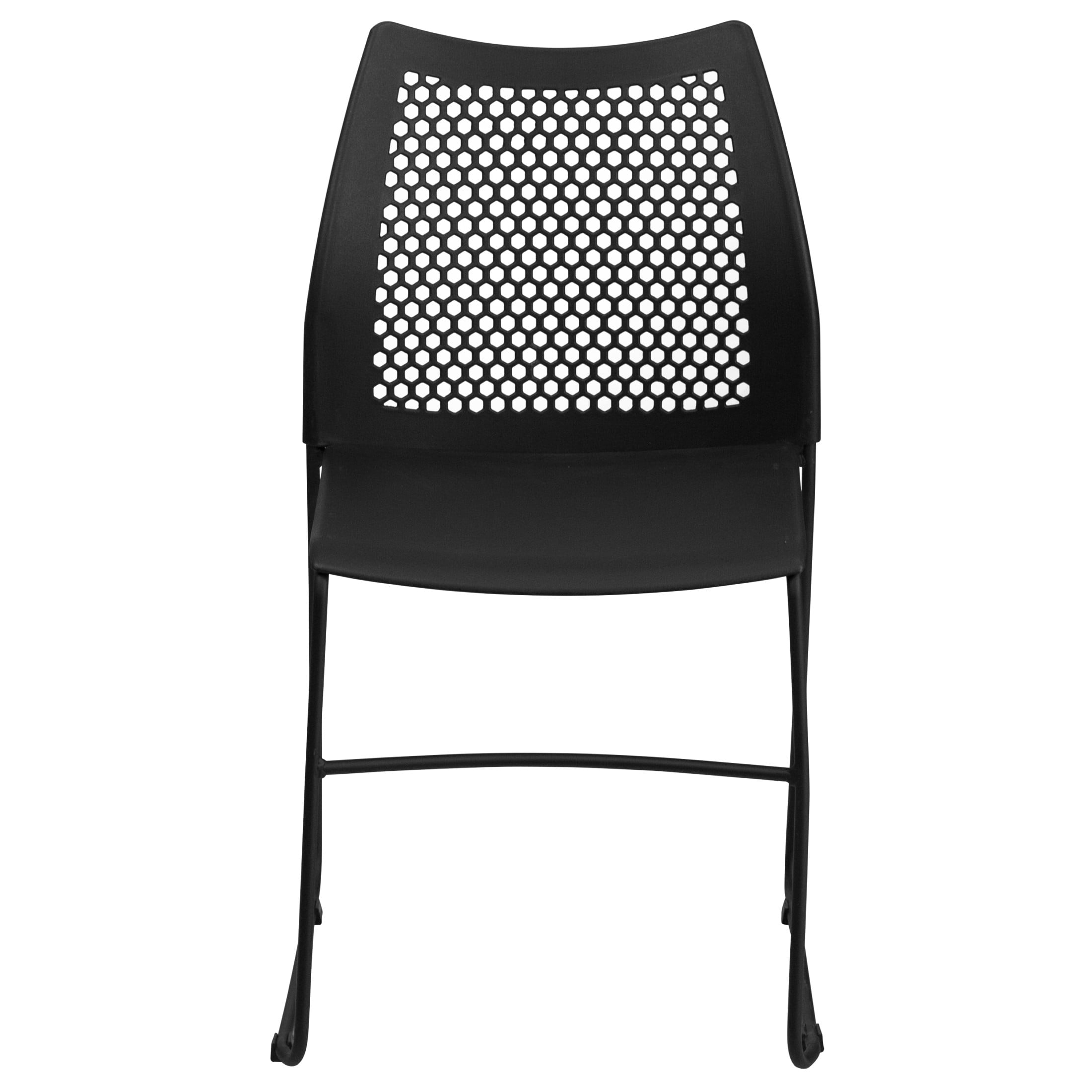 Flash Furniture Hercules Series Adult Air-Vent Back Stacking Waiting Room Chairs, Set of 5, Black - Image 14