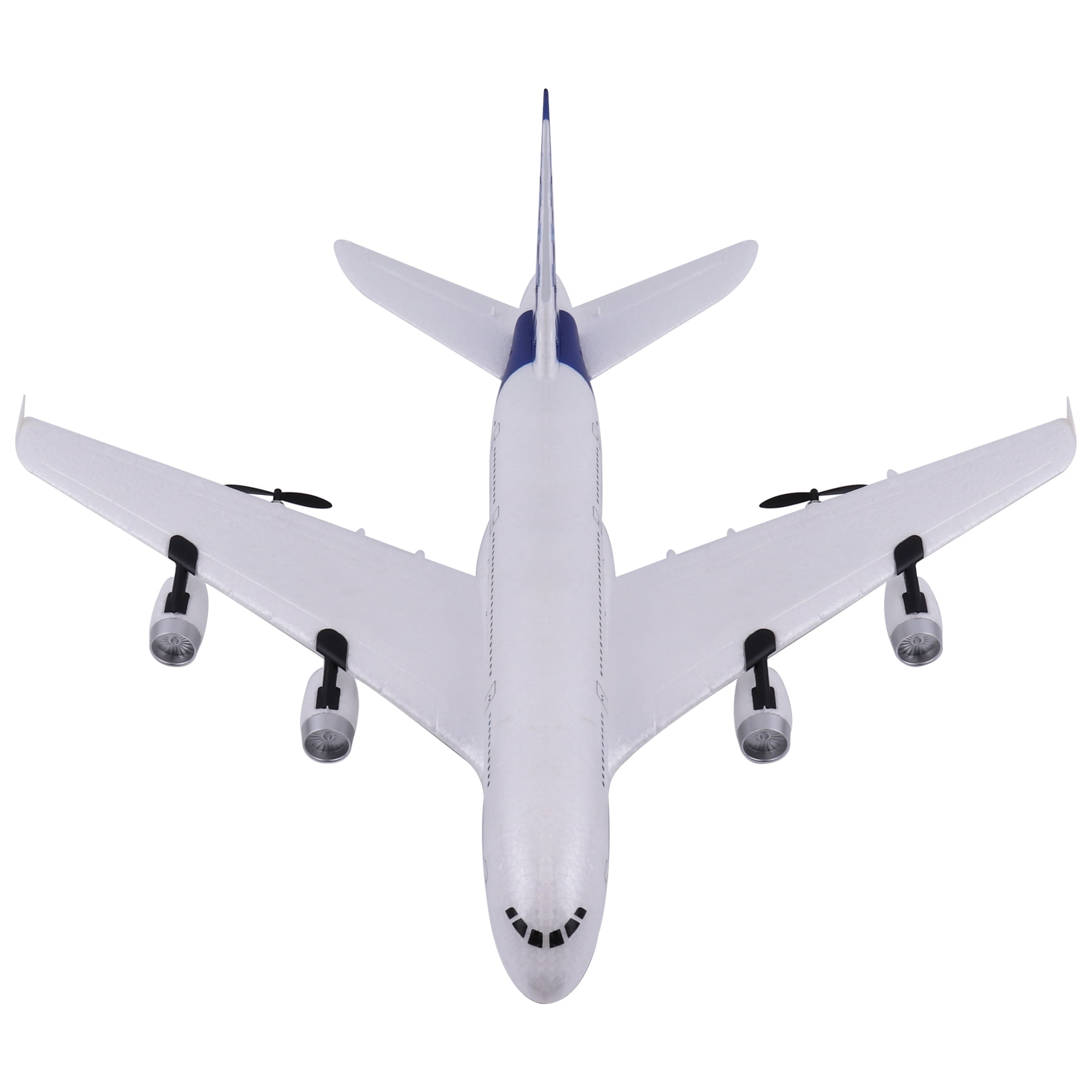 Sky Rider X 72 Remote Control Jumbo Jetliner Airplane, DR472W, White/Blue - Image 4