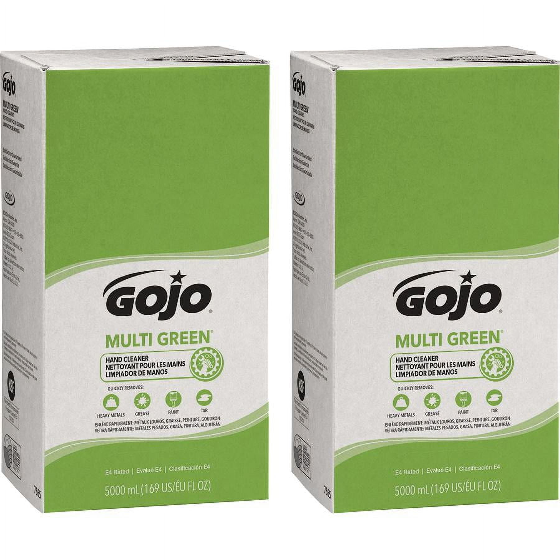 Gojo Pro TDX 5000 Refill Multi Green Hand Cleaner Citrus Scent - 1.3 gal (5 L) - Soil Remover, Dirt Remover - Hand - Green - Non-abrasive - 2 / Carton - Image 5