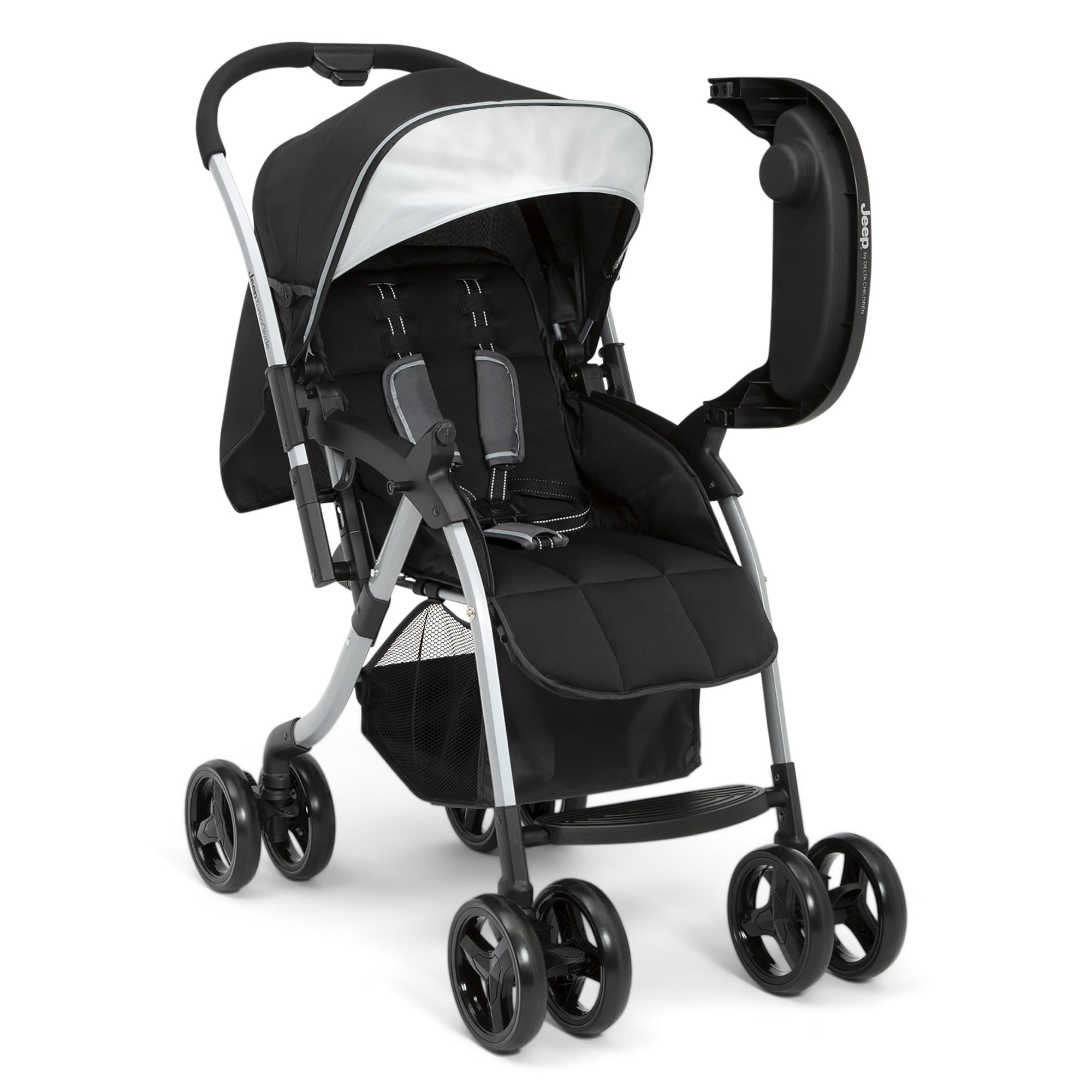 Jeep TurboGlyde Reversible Handle Stroller by Delta Children, Black - Image 7