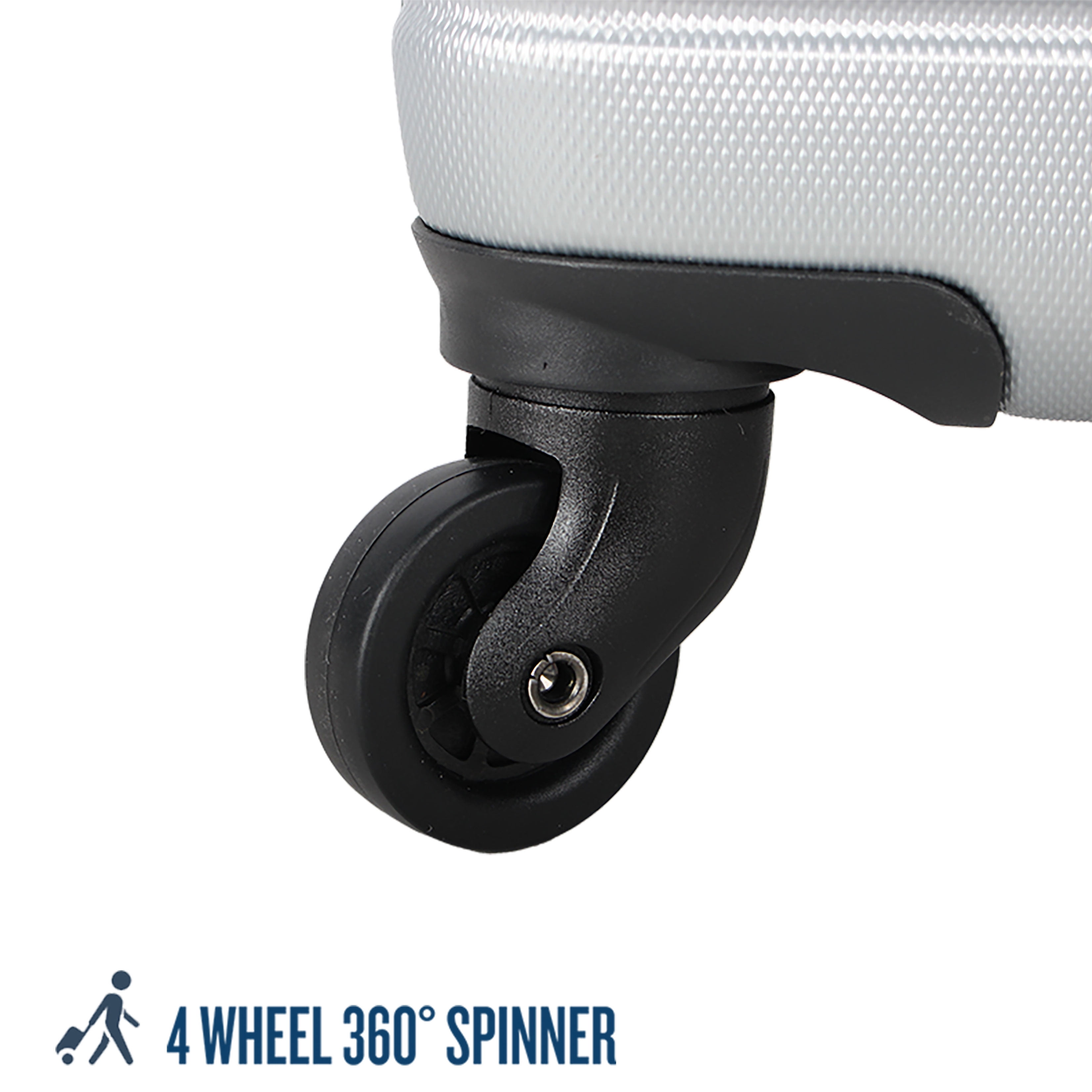 Protege, Vacationer Hard Side 20” Expandable Carry-on Luggage, Silver, Adult - Image 4