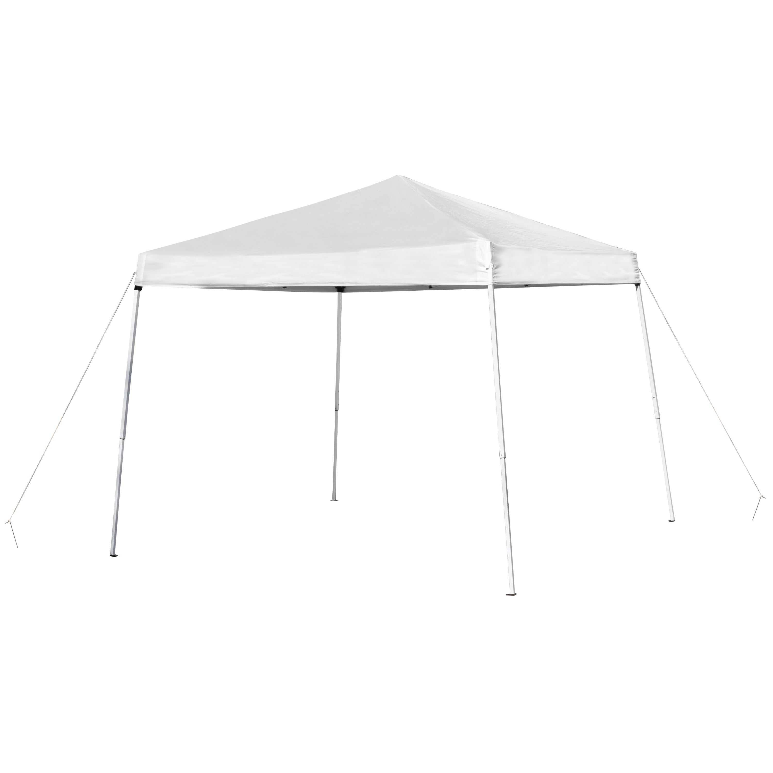 Flash Furniture 8'x8' White Outdoor Pop Up Event Slanted Leg Canopy Tent with Carry Bag - Image 3
