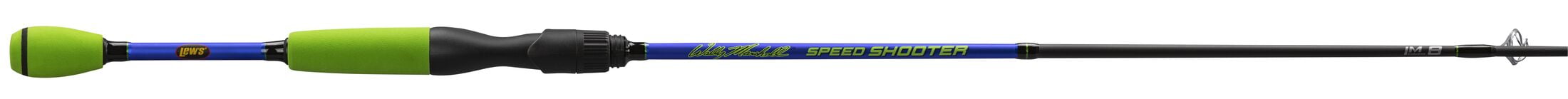 Lew's Wally Marshall Speed Shooter Spinning Fishing Rod, 5-Foot 6-Inch 1-Piece Rod, Medium-Light Power, Black/Green - Image 2