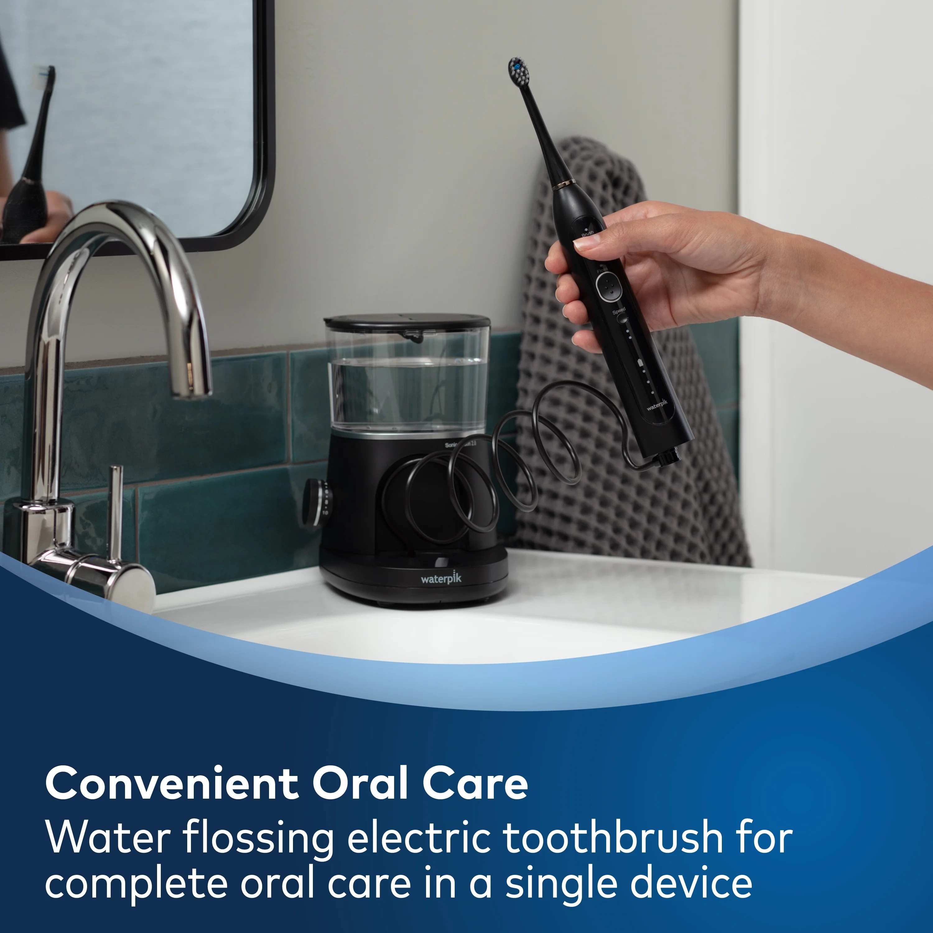 Waterpik Sonic-Fusion 2.0 Flossing Toothbrush, Electric Toothbrush & Water Flosser Combo, Black - Image 14