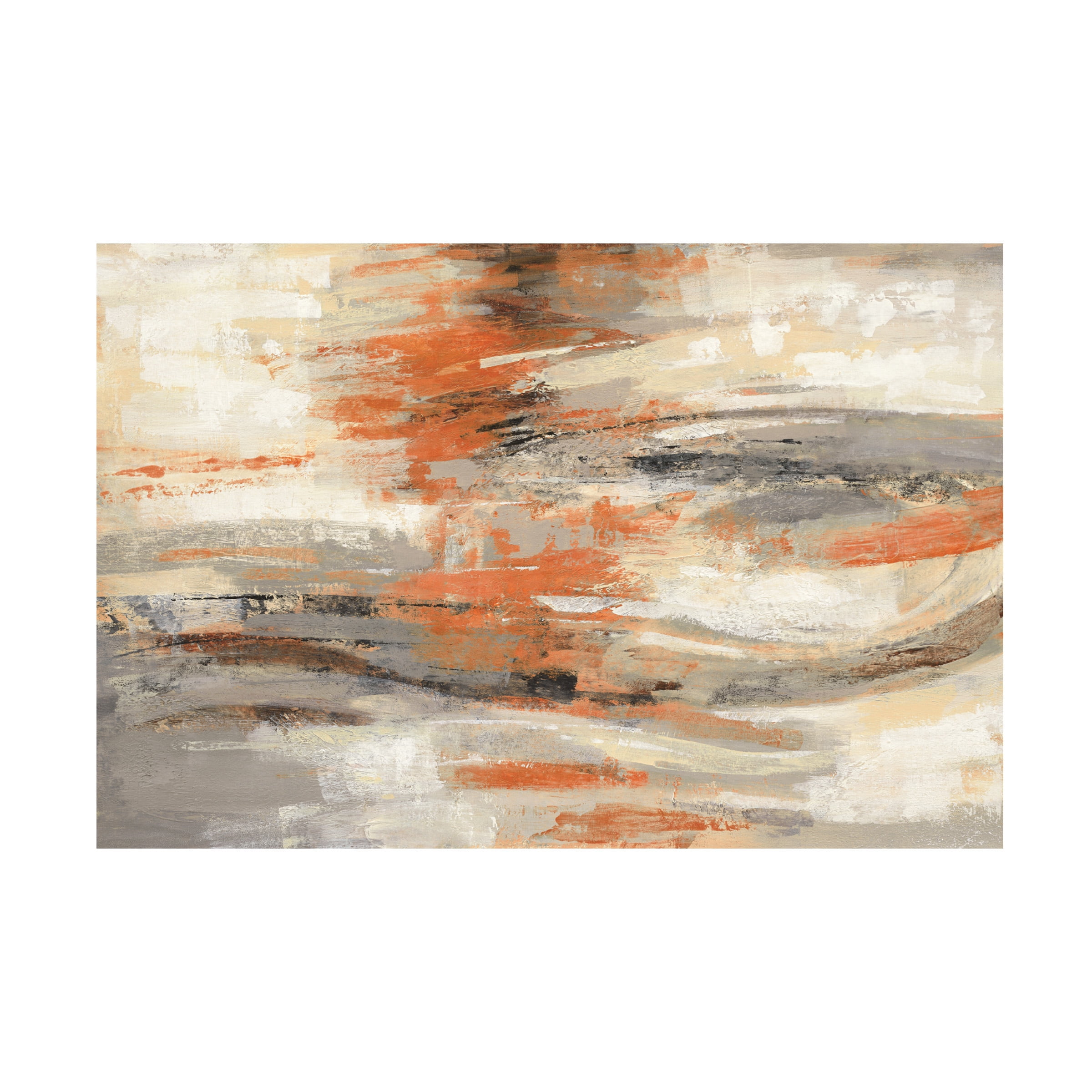 Trademark Fine Art Silvia Vassileva Golden Dust Crop Orange Canvas Wall Art - 30x47