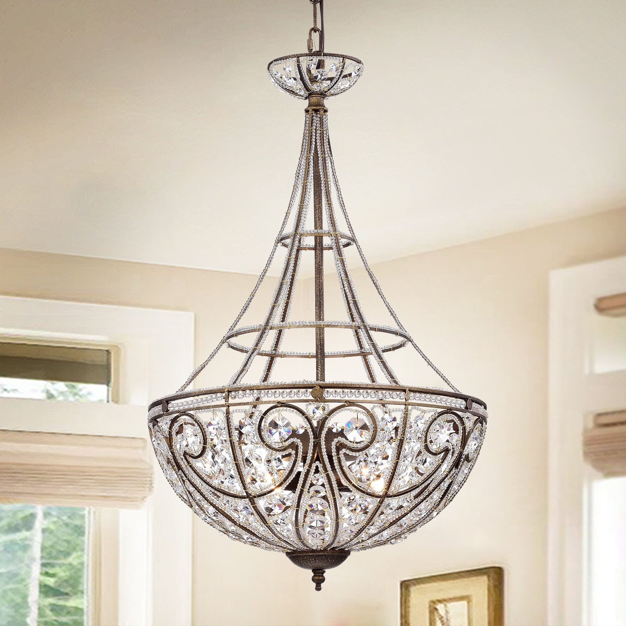 Warehouse of Tiffany Hercules 4 Light Scale Chandelier