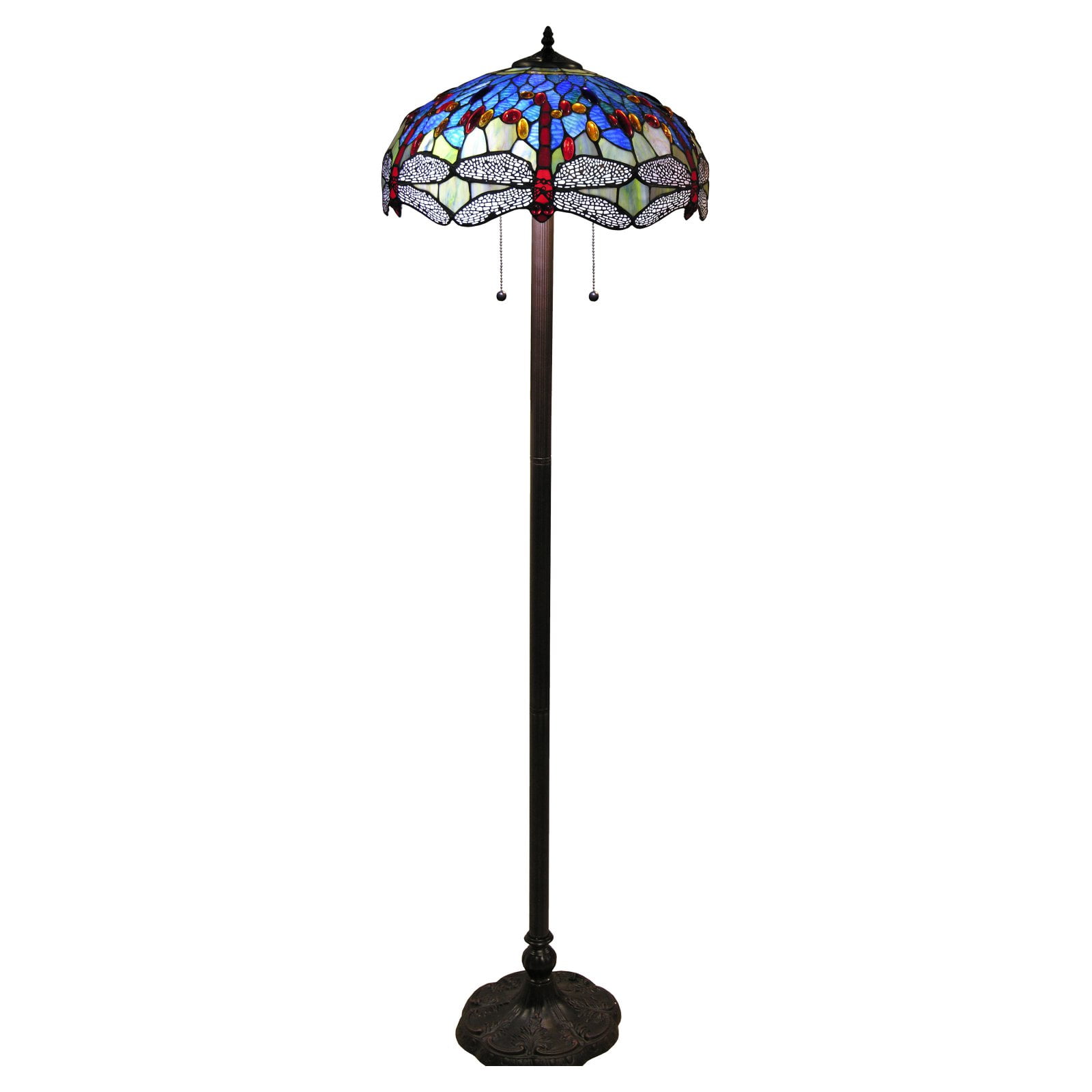Warehouse of Tiffany 18-inch Floor Lamp in Bronze Metal Finish