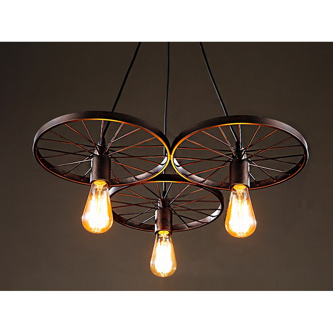 Warehouse of Tiffany Serapiko 3-light Antique Bronze 20-inch Edison Chandelier