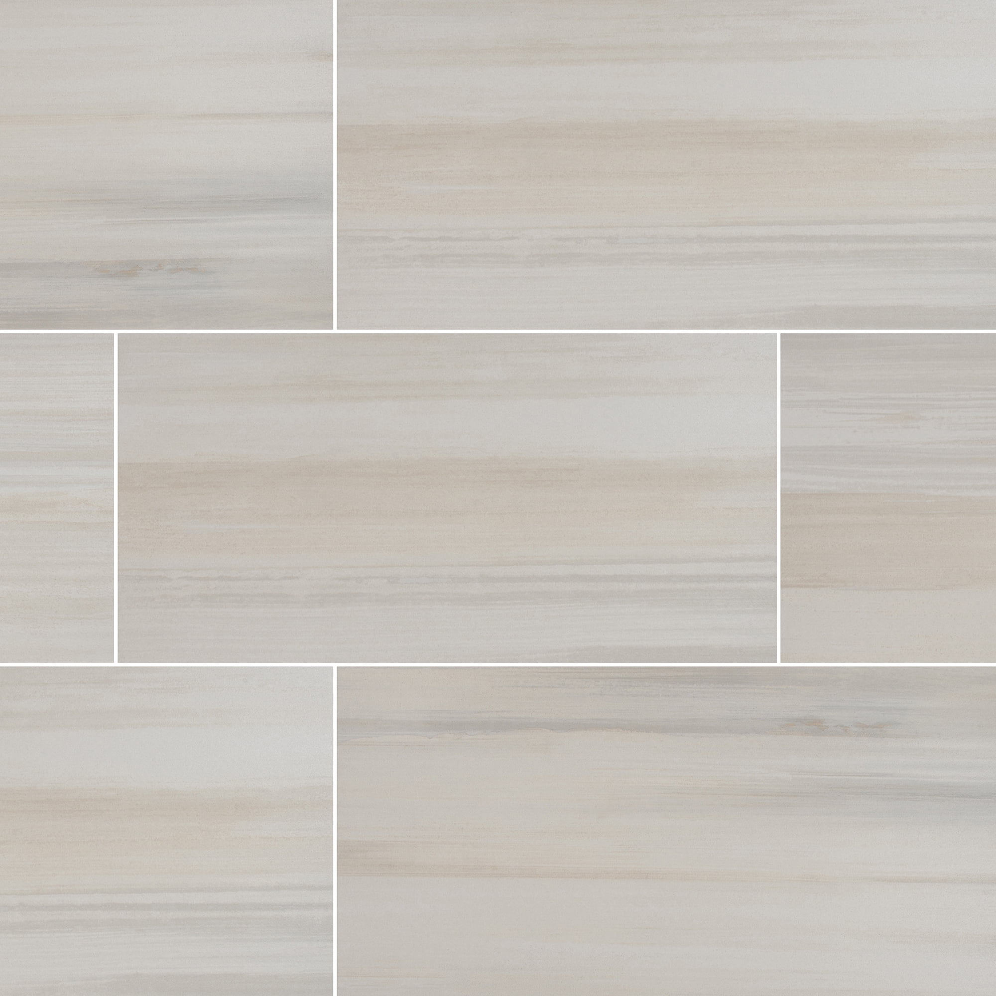 Water Color Bianco 12 in. x 24 in. Glazed Porcelain Floor and Wall Tile (12 sq. ft. / case)