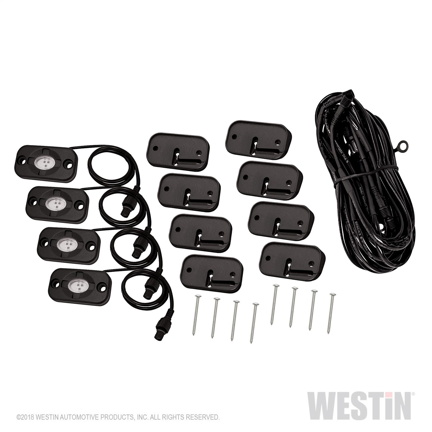 Westin LED Rock Light Kit - 07-18 Jeep Wrangler JK / 18-19 Jeep Wrangler JL - 09-80015 Fits select: 2015-2017,2021 JEEP WRANGLER UNLIMITED