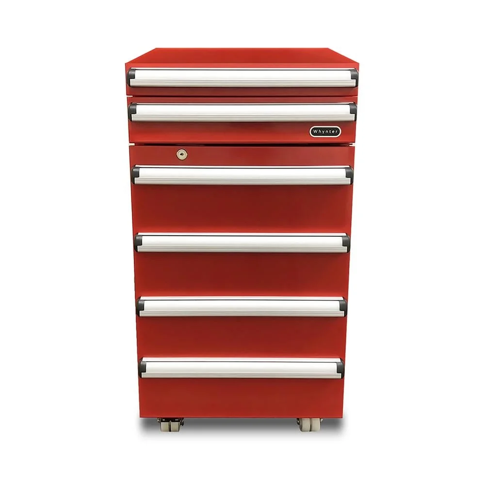 Whynter TBR‑185SR Portable 1.8 cu ft Tool Box Refrigerator with Drawers & Lock, Red