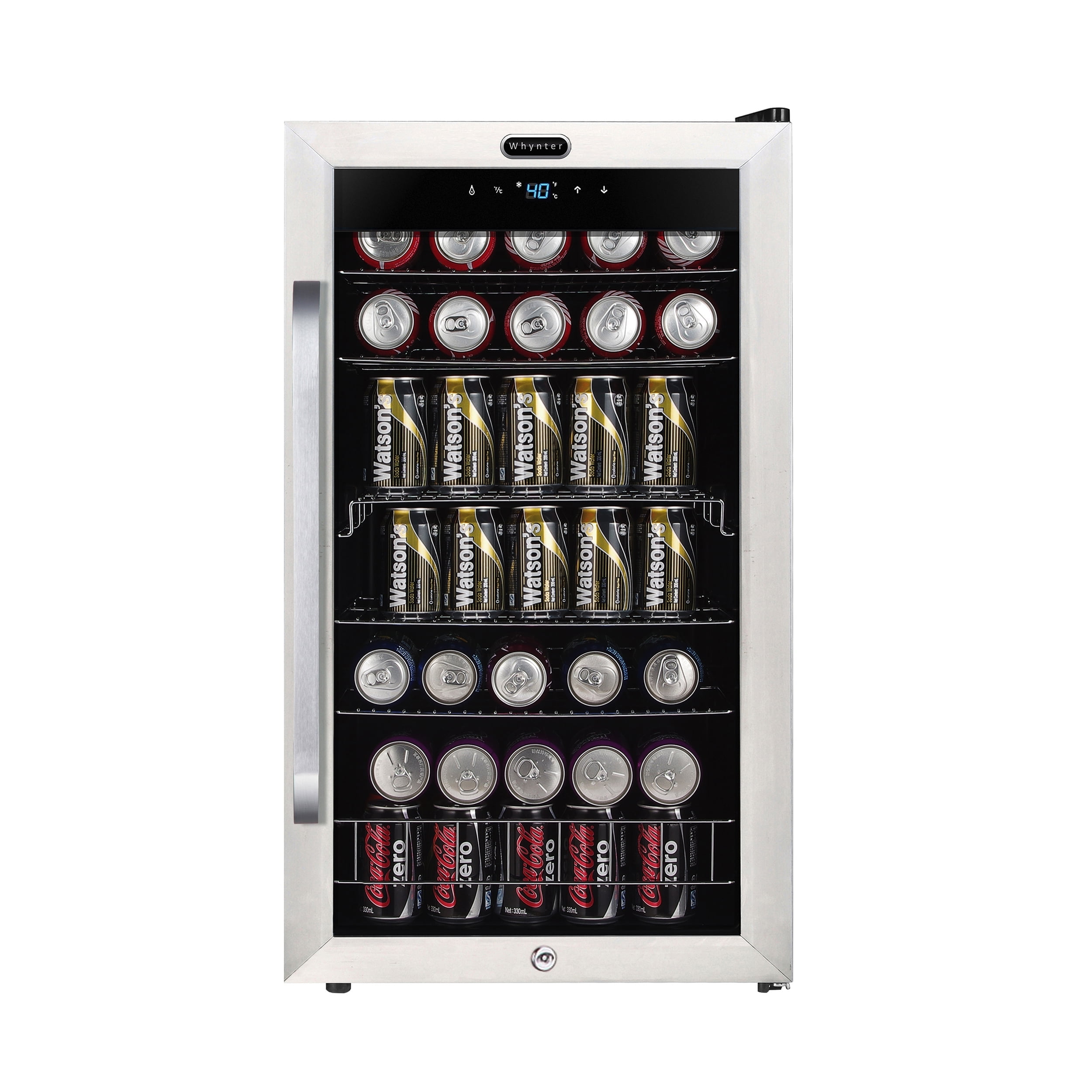 Whynter 136 Can Stainless Steel Refrigerator Beverage Center BR-1211DS