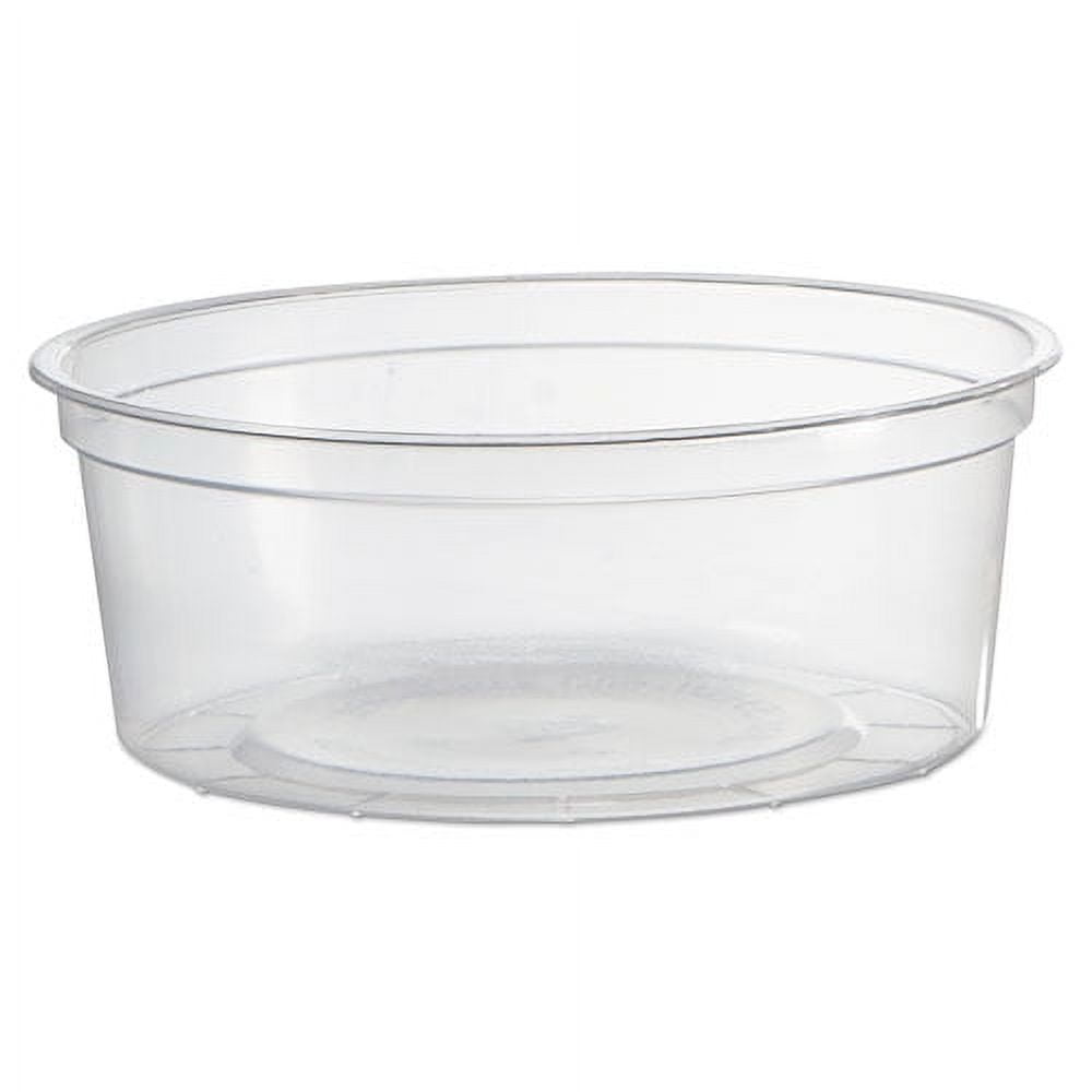 WNA Deli Containers, 8 oz, Clear, Plastic, 50/Pack, 10 Pack/Carton
