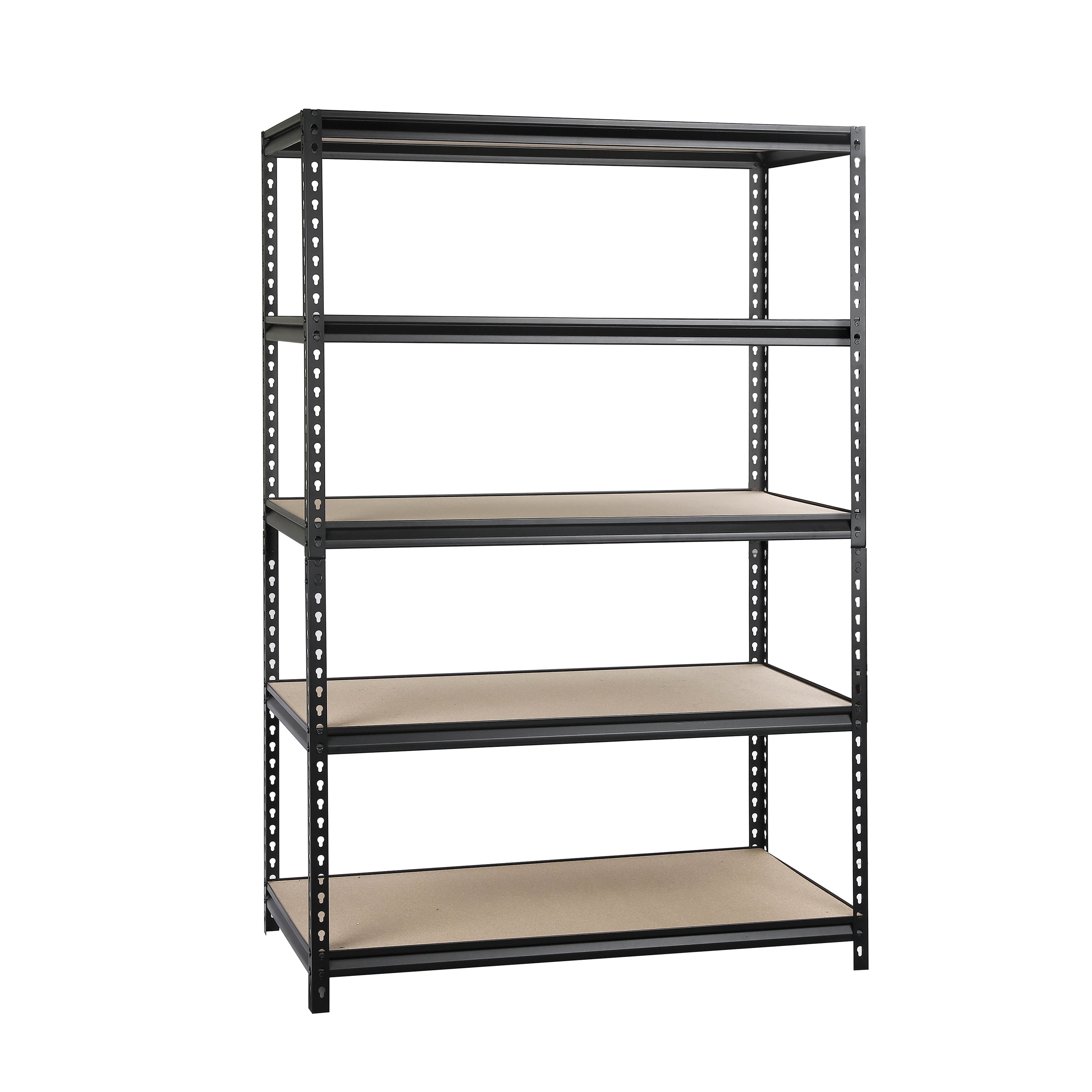WORKPRO 48-Inch 5-Tier Freestanding Shelf with Particle Board Shelves, 4000 lb. Capacity