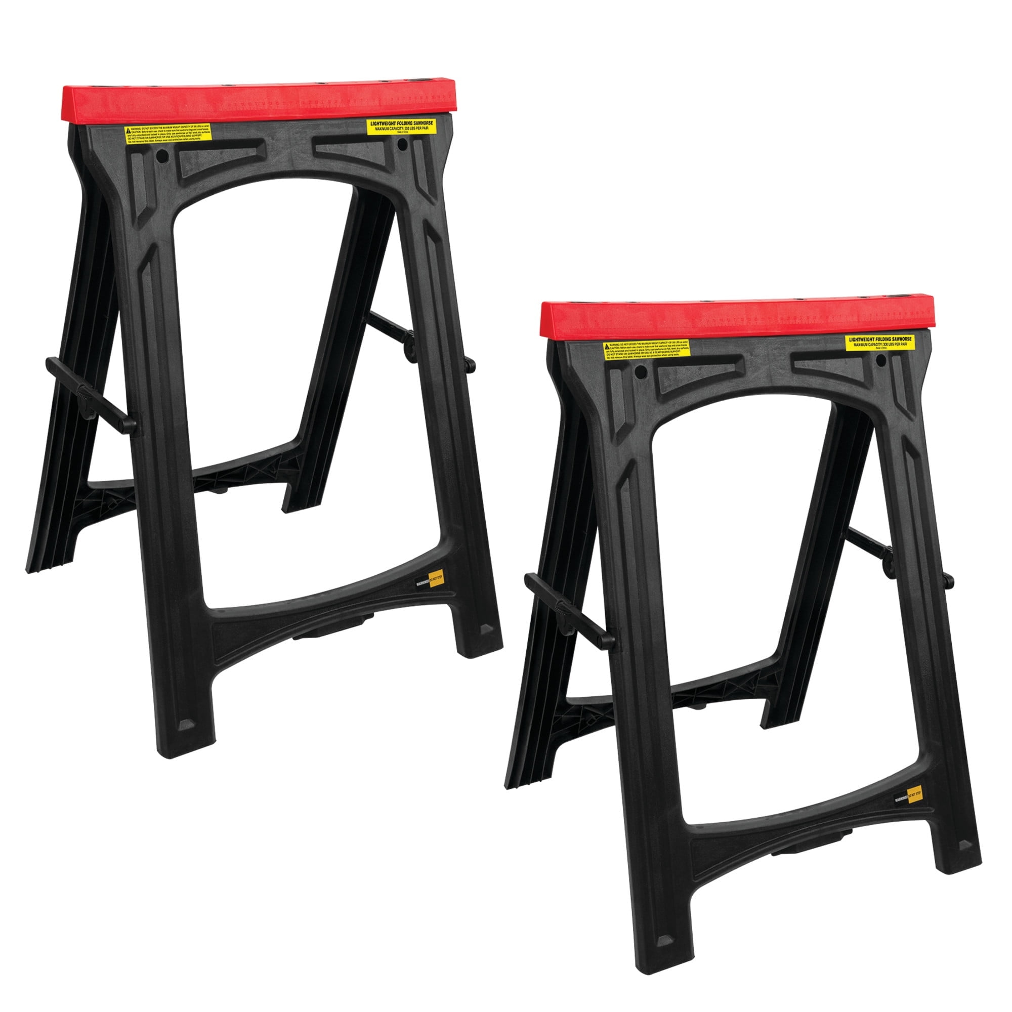 Performance Tool W54011 Saw Horse Set, 2-Piece (150 lb capacity, 300 lbs Total)