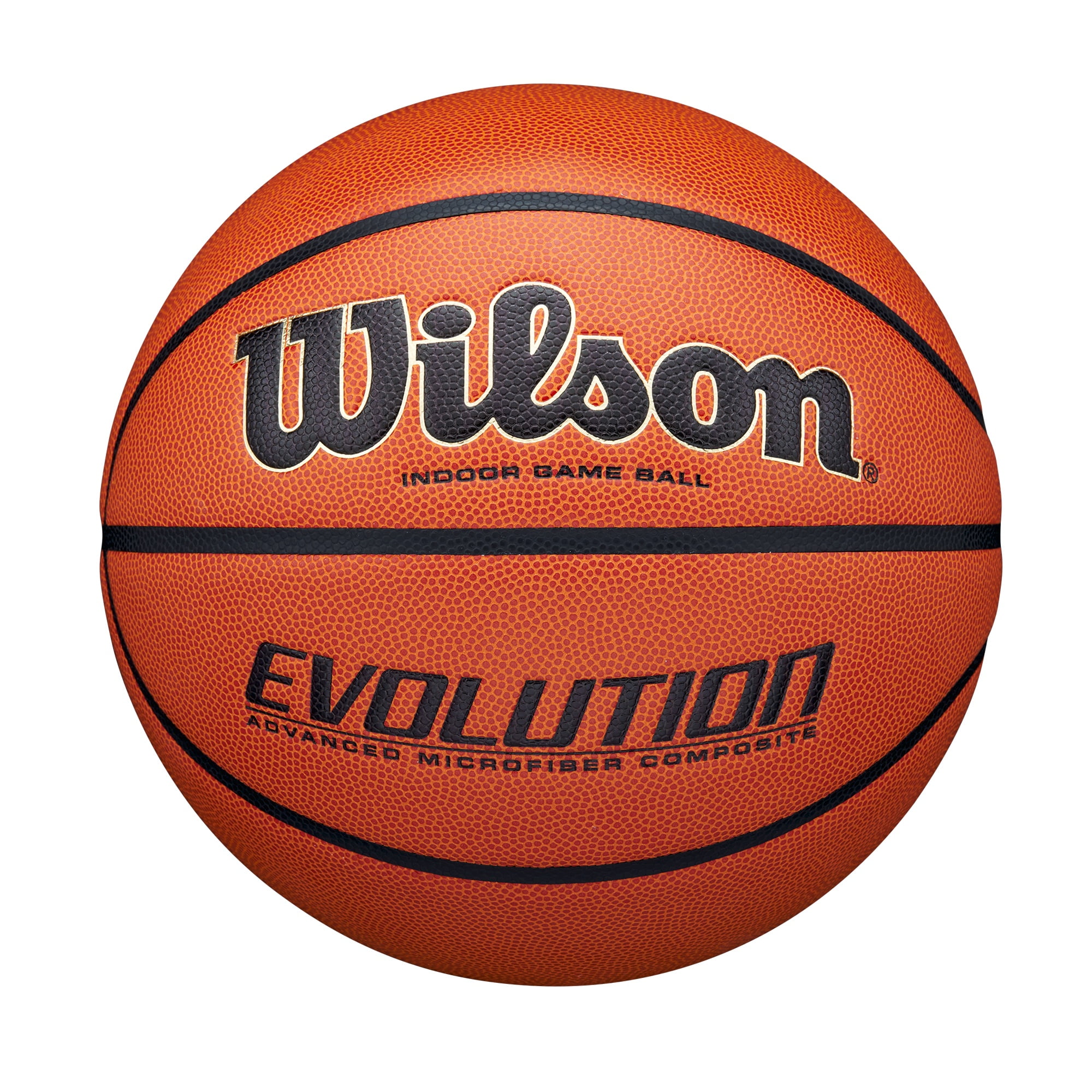 Wilson Evolution Indoor Game Basketball - Black, Size 6 - 28.5"