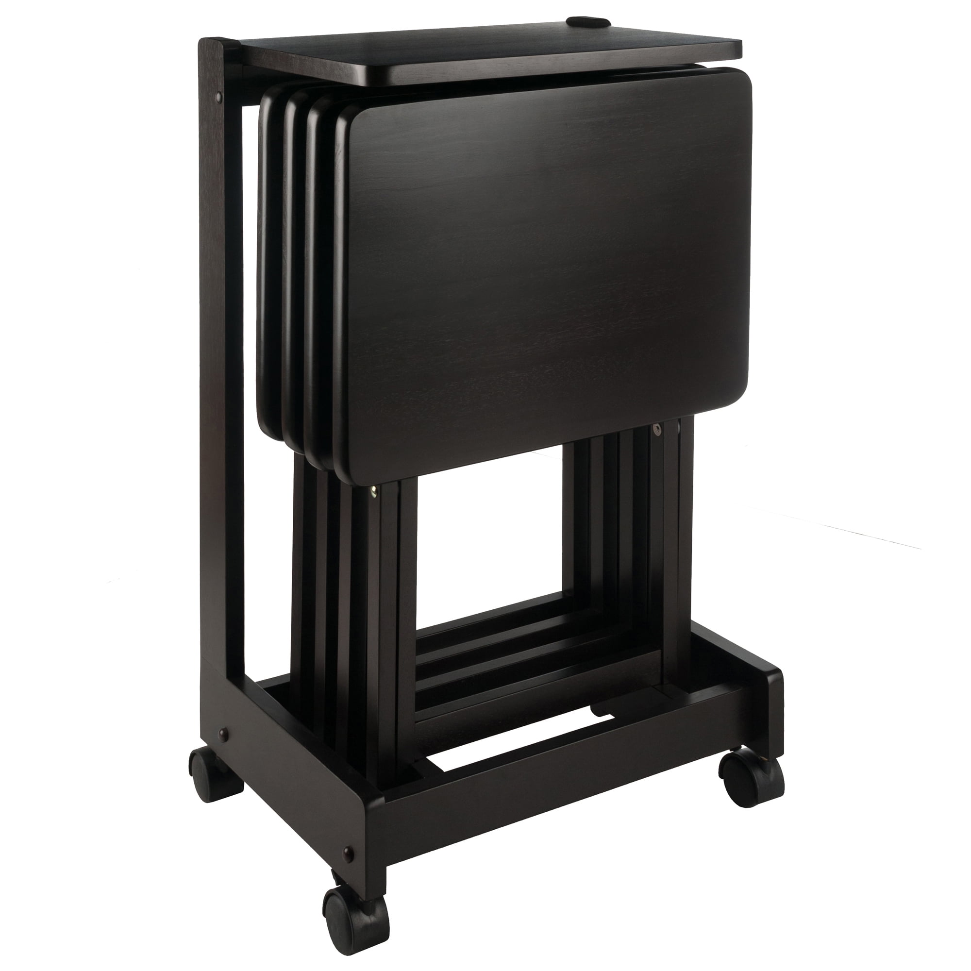 Winsome Brienda 5-Pc Snack Table Set, Serving Cart, Coffee