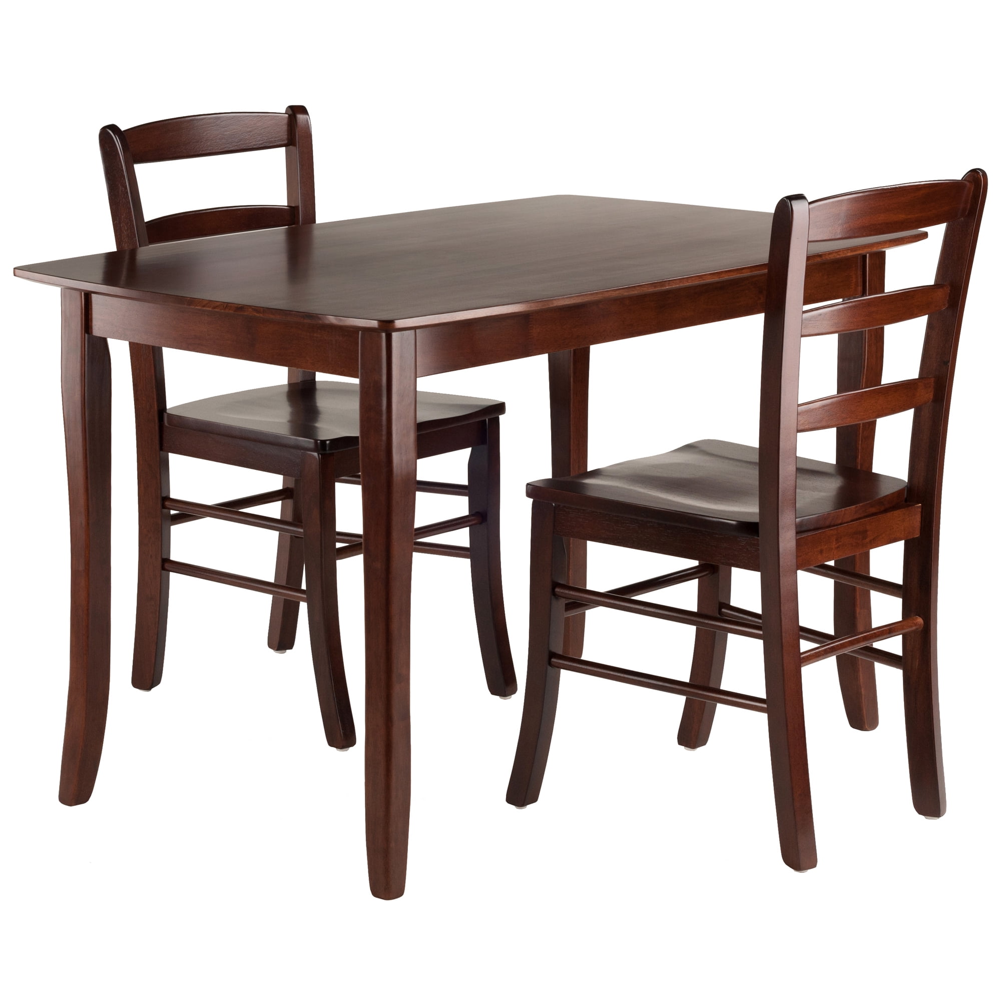 Winsome Wood Inglewood 3-PC Dining Set, Table & 2 Ladderback Chairs