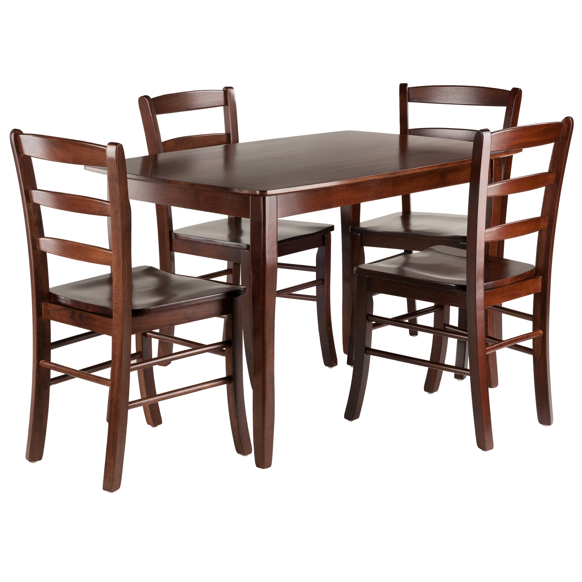 Winsome Wood Inglewood 5-PC Dining Set, Table & 4 Ladderback Chairs