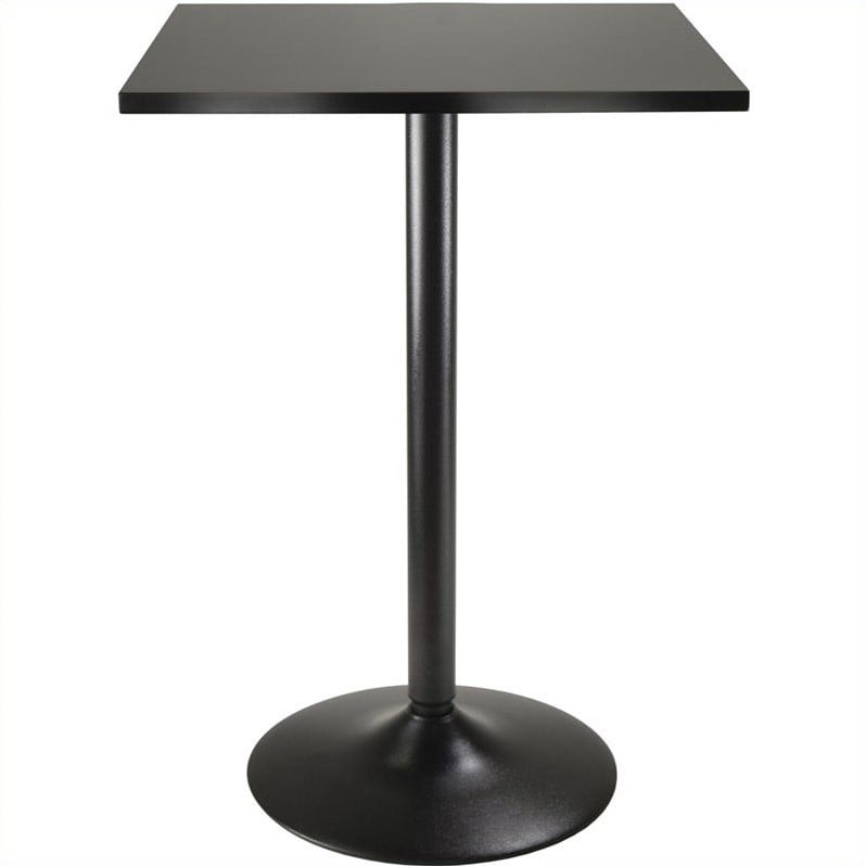 Obsidian Counter-Height Square Dining Table, Black