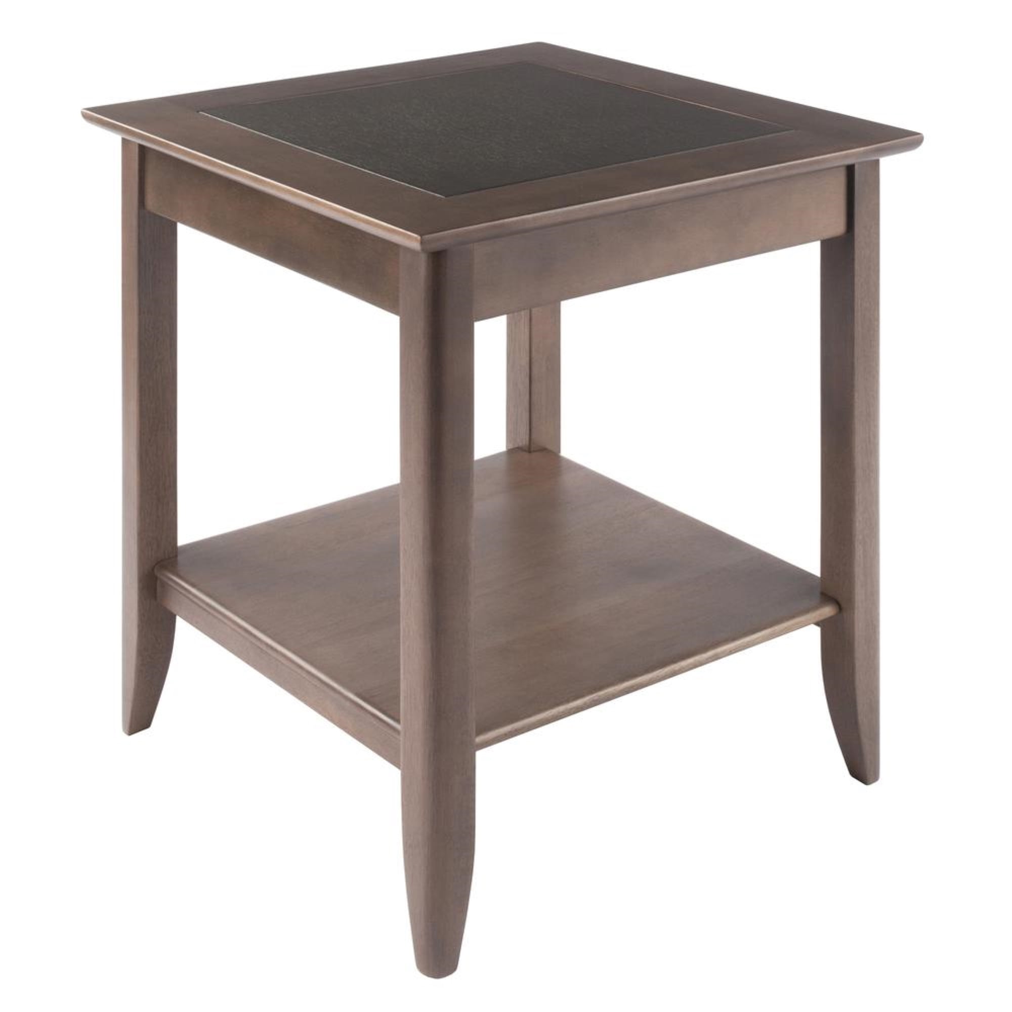 Winsome Wood Santino End Table, Oyster Gray