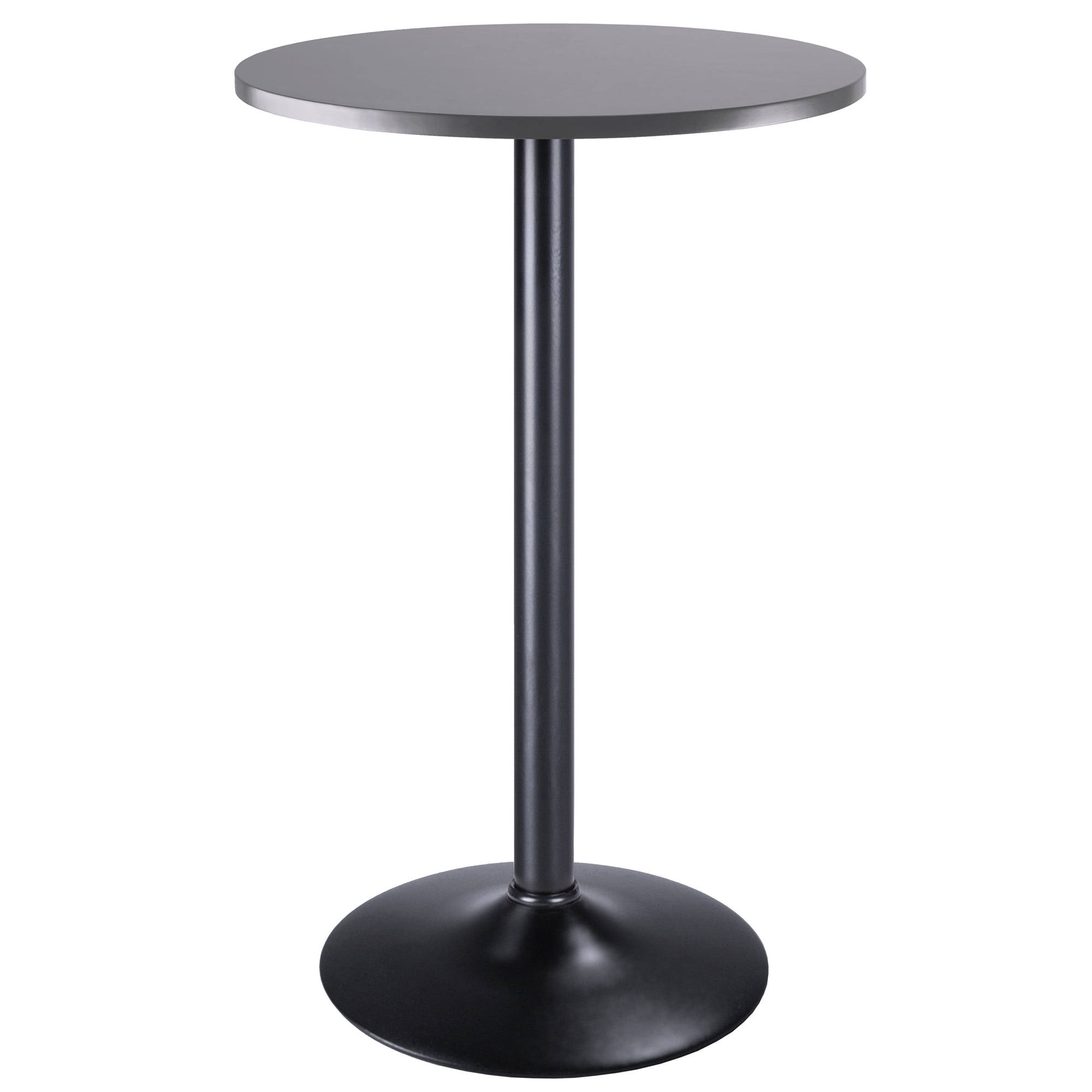 Winsome Tarah Pub Table, Black and Slate Gray Finish