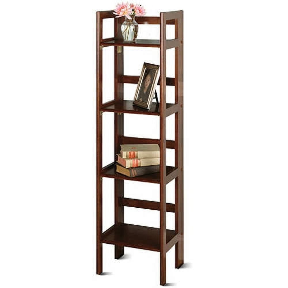Winsome Wood Terry 4-Tier Foldable Shelf, Narrow, Walnut