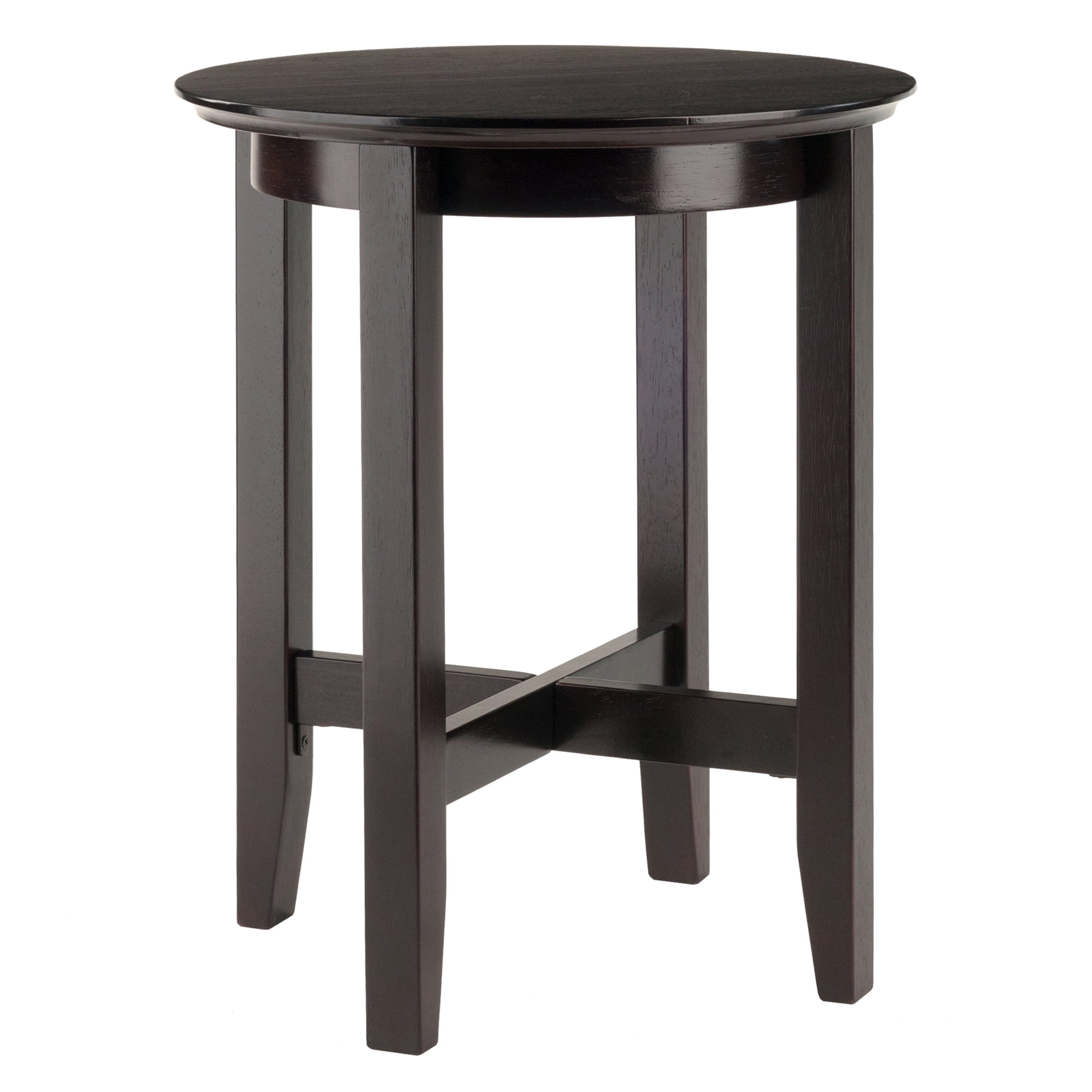 Winsome Wood Toby Round End Table, Espresso Finish
