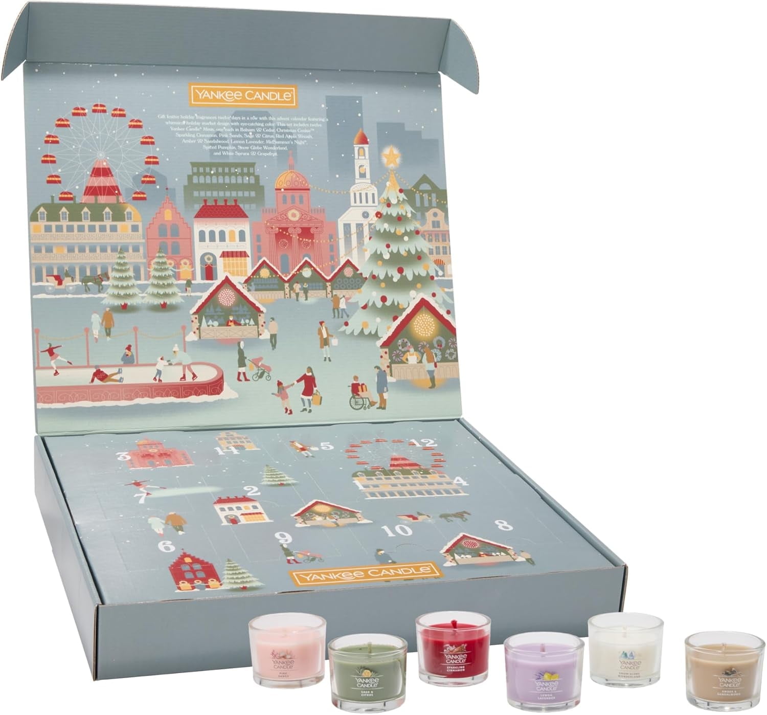 Yankee Candle Minis Advent Calendar Gift Set, 12 Pack