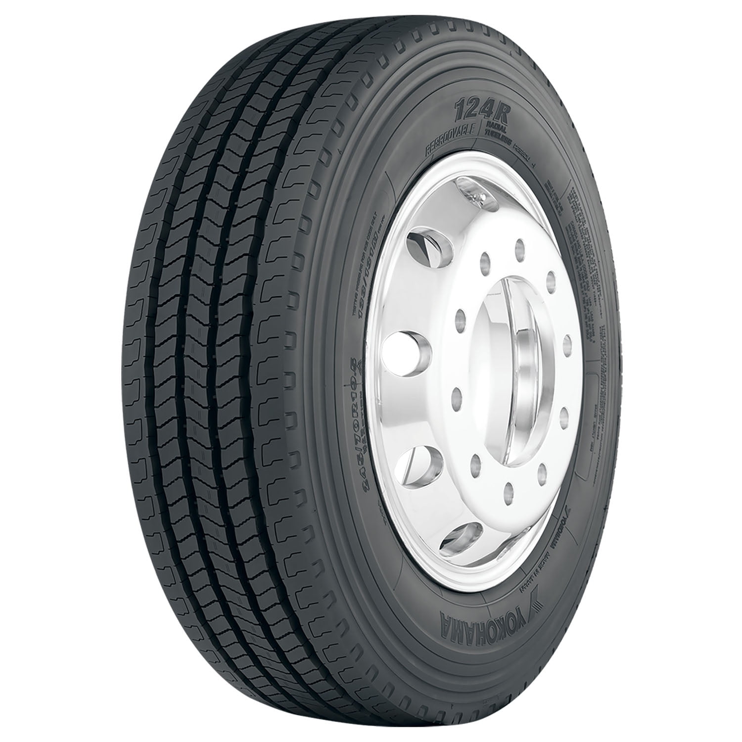 Yokohama 124R 265/70R19.5 140/138M G Commercial Tire