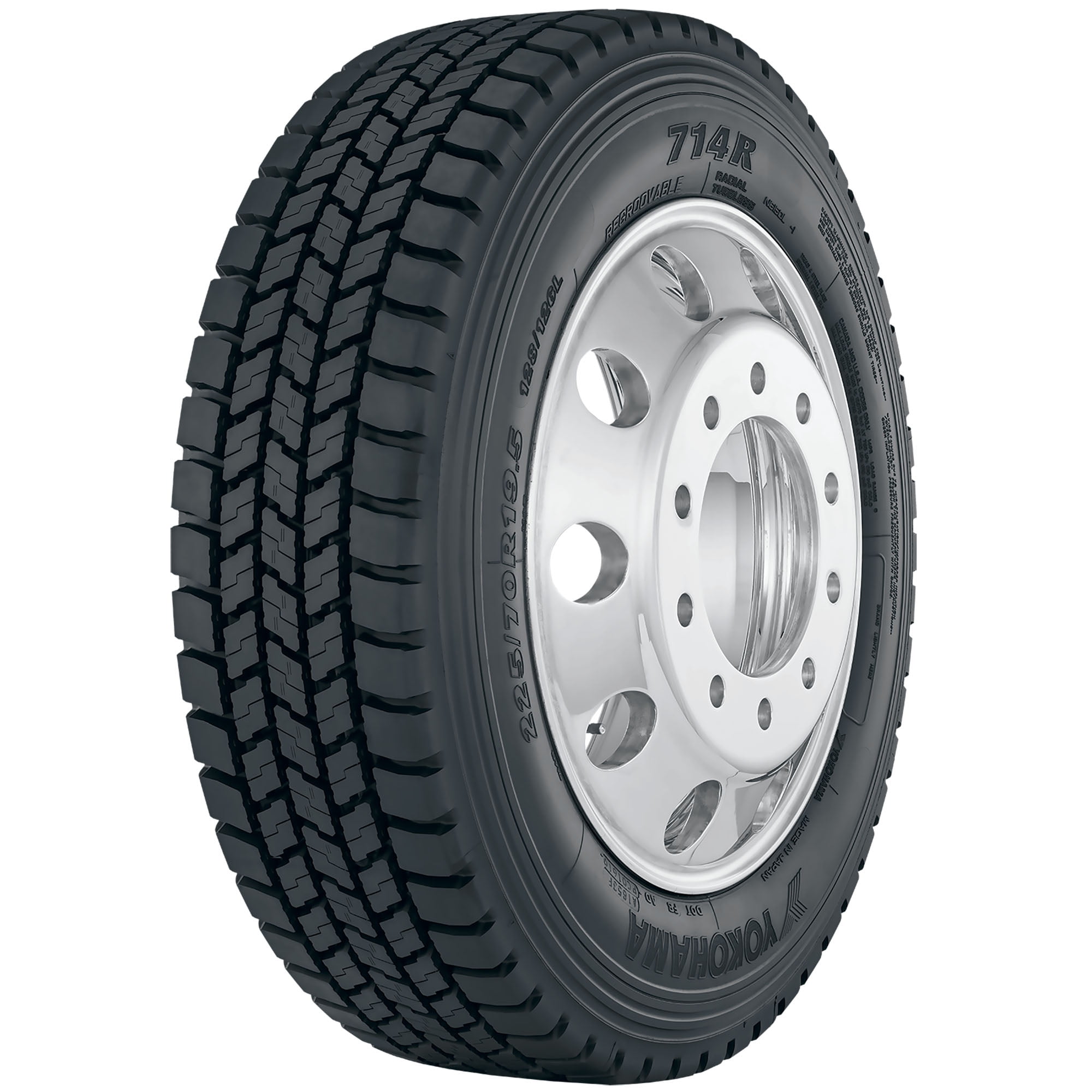 Yokohama 714R 245/70R19.5 108L H Commercial Tire