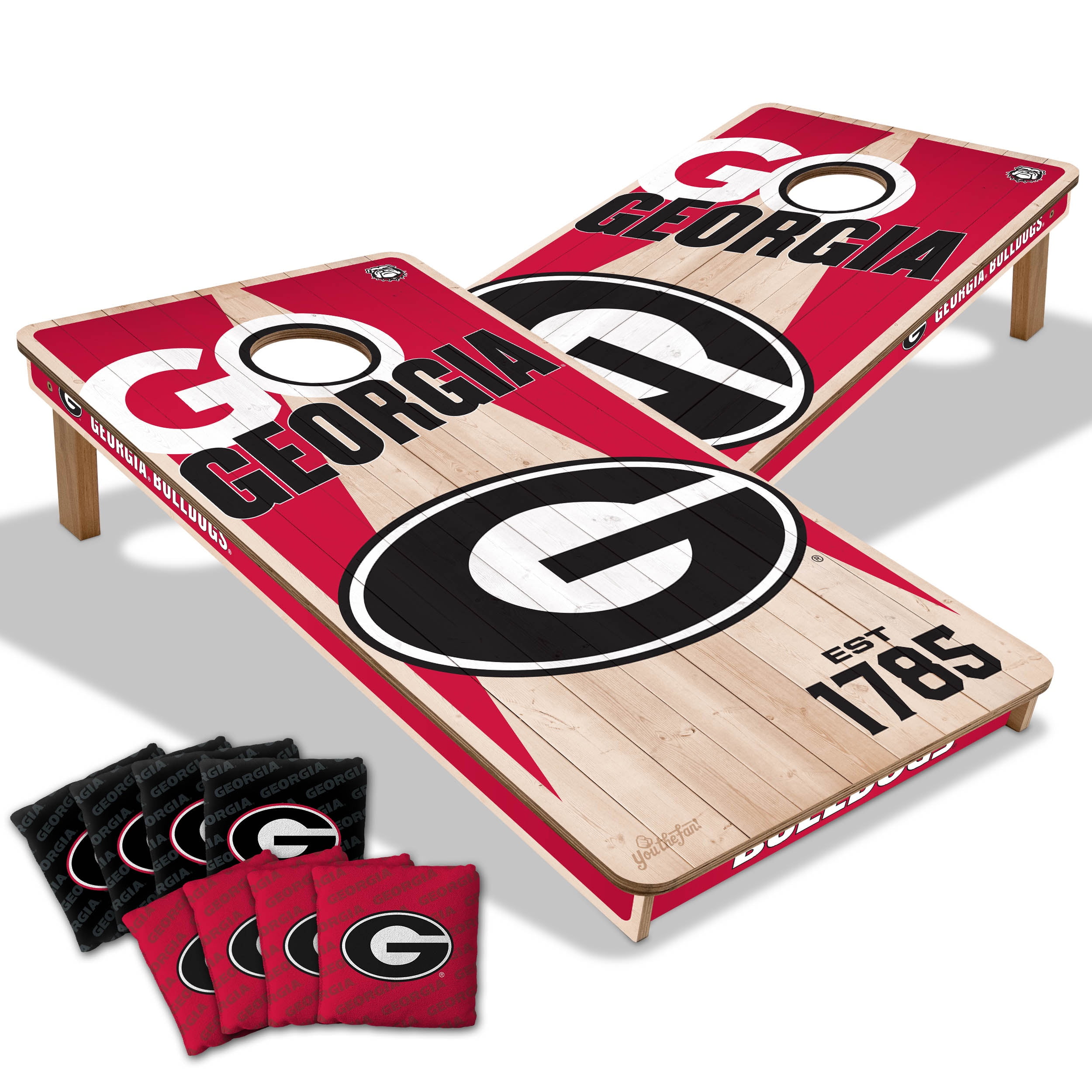 YouTheFan NCAA Georgia Bulldogs 2' x 4' Cornhole Game