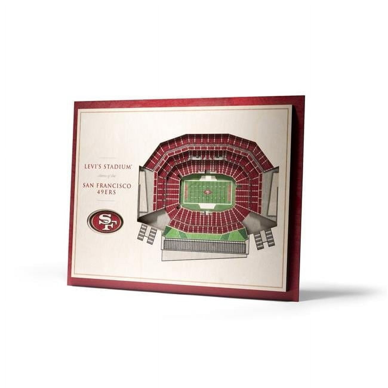 San Francisco 49ers 17'' x 13'' 5-Layer StadiumViews 3D Wall Art
