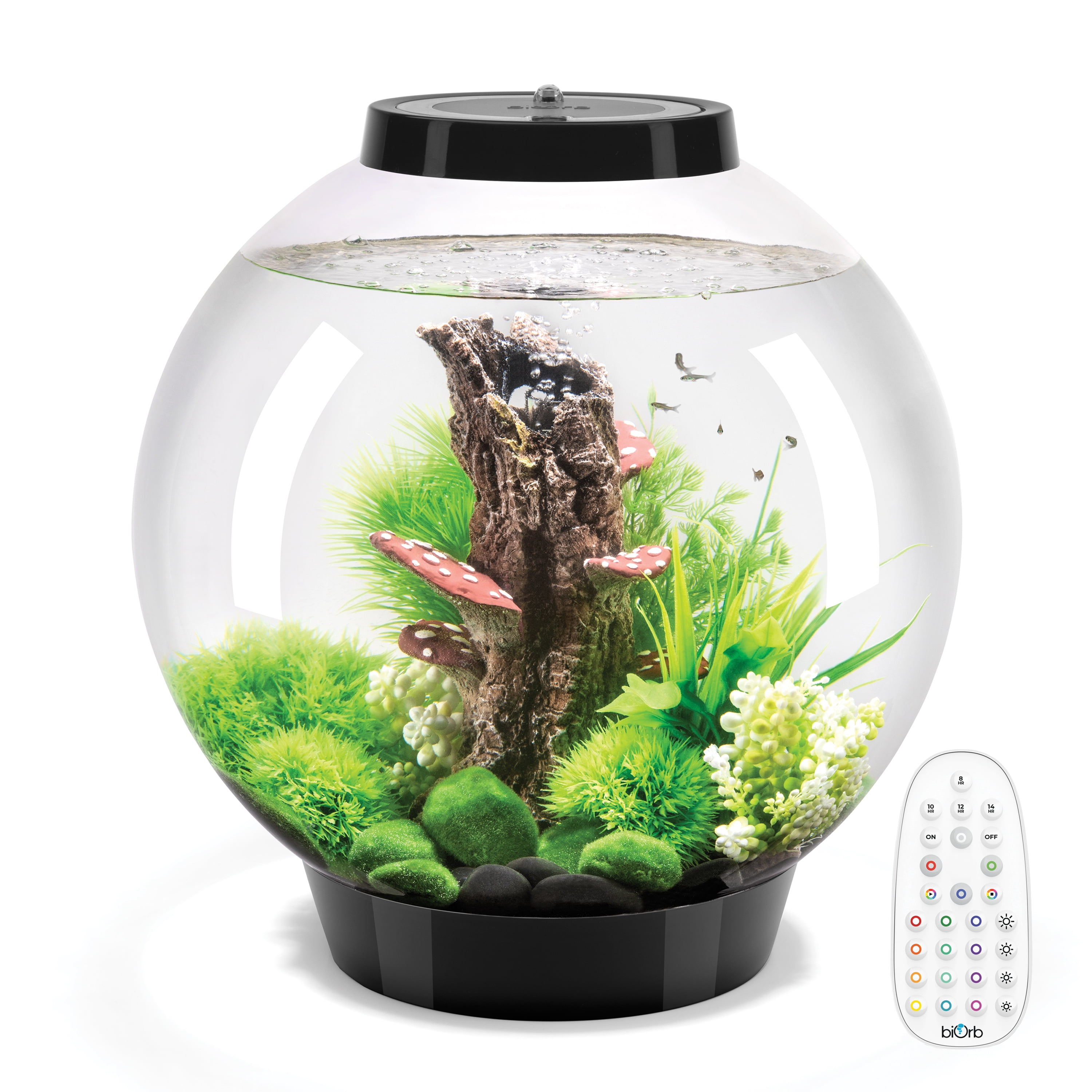 biOrb CLASSIC 30 Aquarium with MCR Light - 8 Gallon, Black
