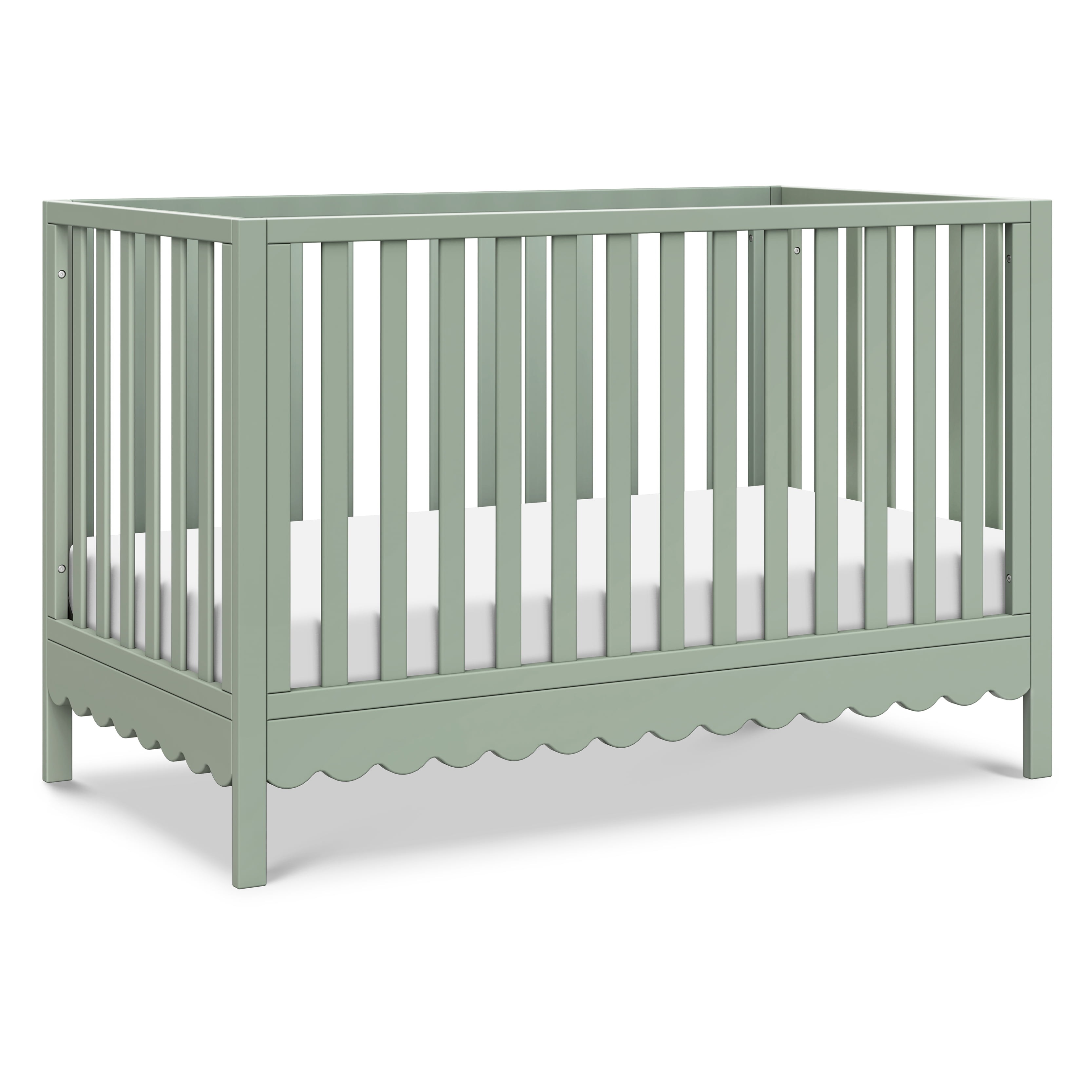 daVinci Sammy Scallop 4 in 1 Convertible Crib, Light Sage