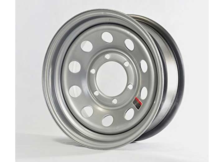 15X6 MOD 6H5.5 SILVER STEEL WHEEL