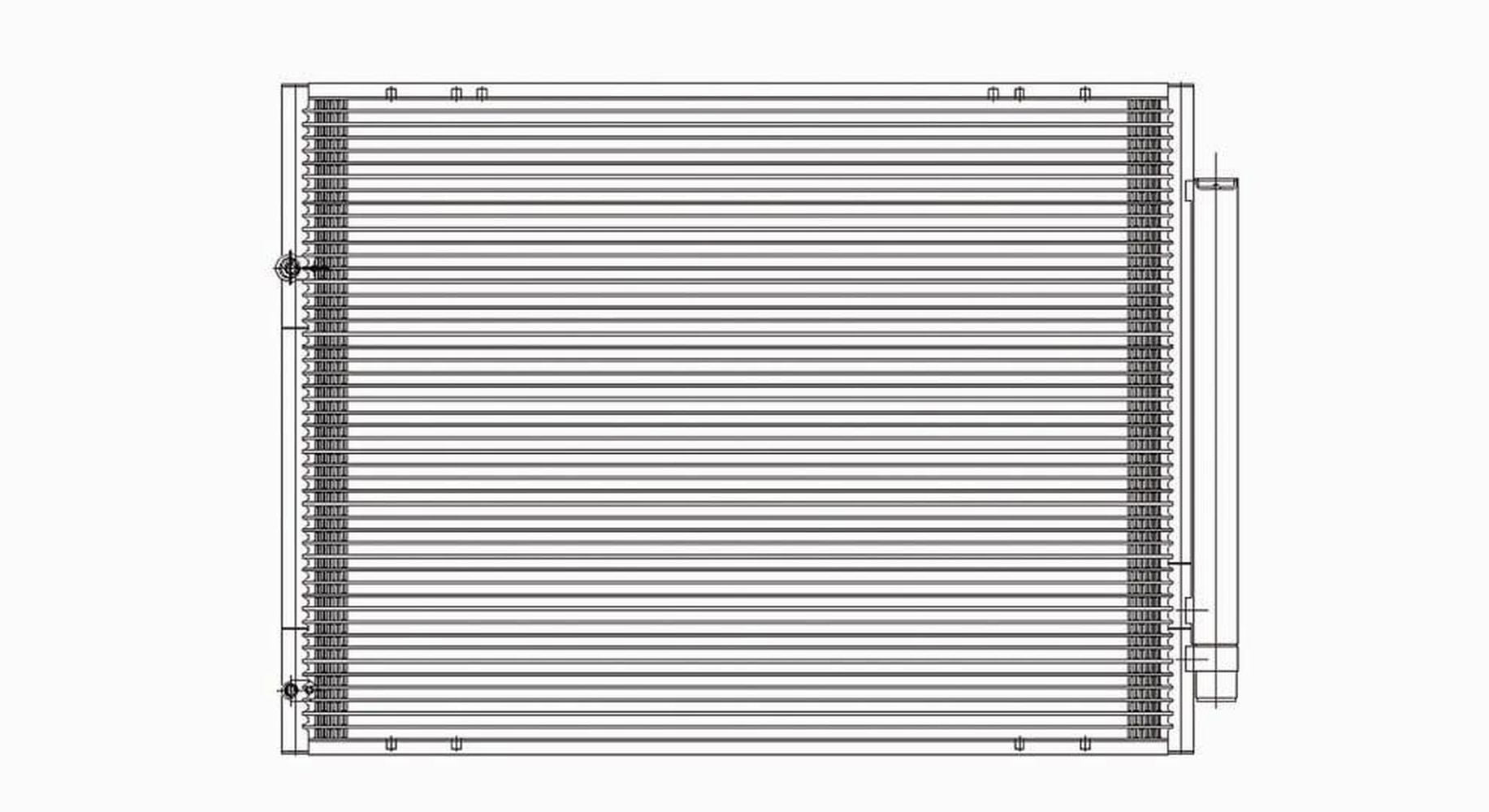A/C Condenser Fits select: 2004-2010 TOYOTA SIENNA