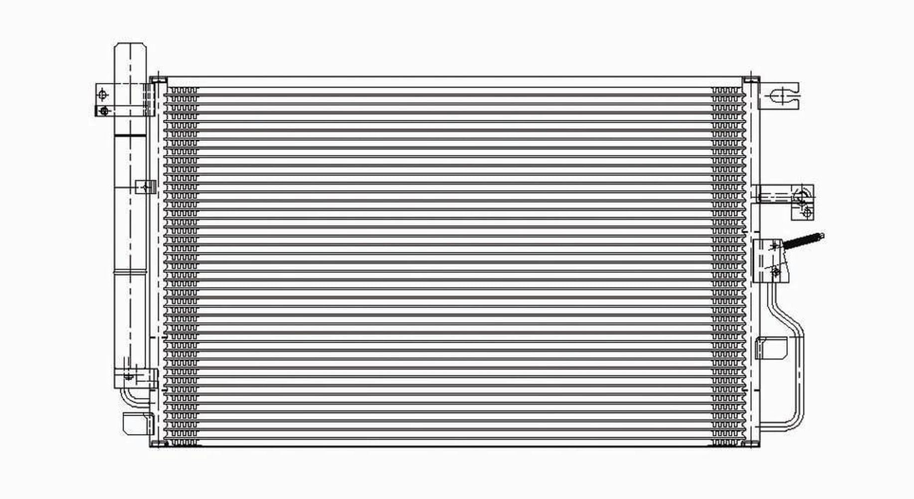 A/C Condenser Fits select: 2006-2009 CHEVROLET EQUINOX, 2006-2009 PONTIAC TORRENT