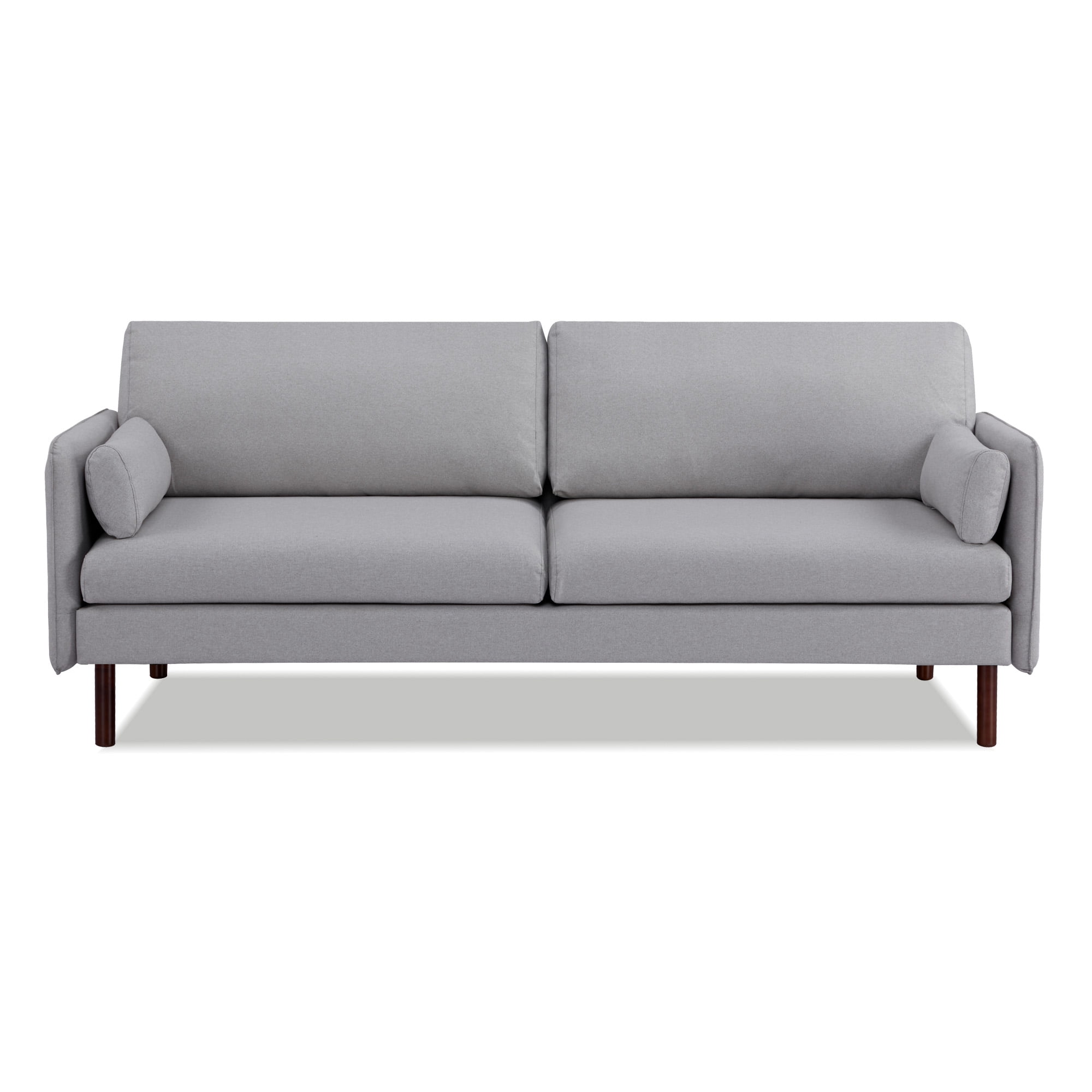 A&D Home Yucca Light Gray Polyester Modern Sofa, Upholstered Contemporary Couch