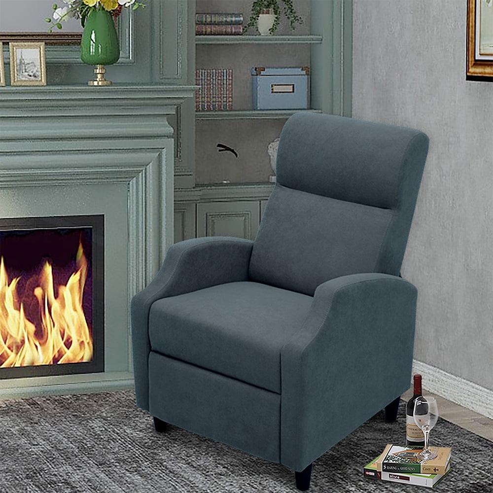 Abble Manual Recliner, Blue