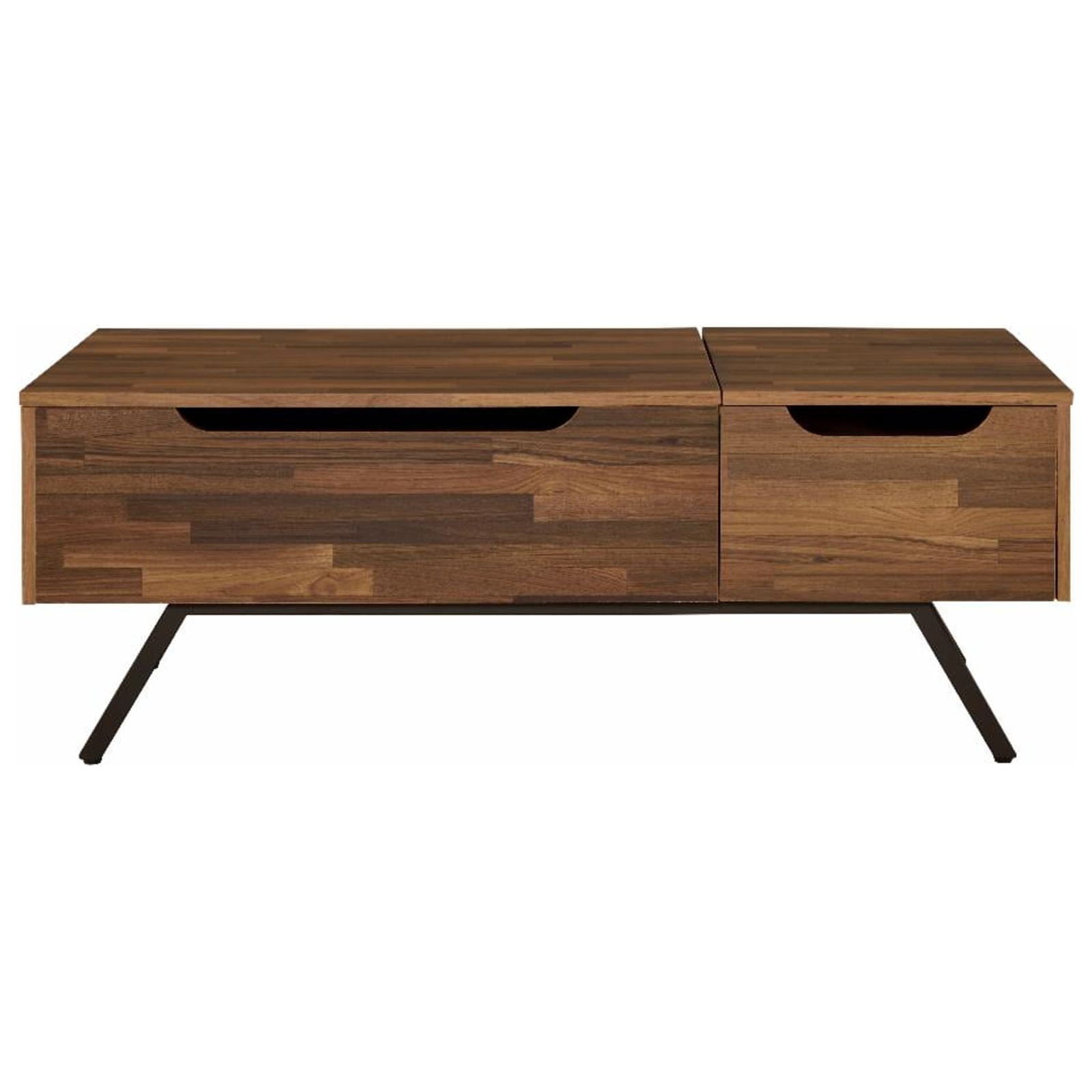 Acme Throm 1-Drawer Rectangular Wooden Coffee Table with Lift Top in Walnut