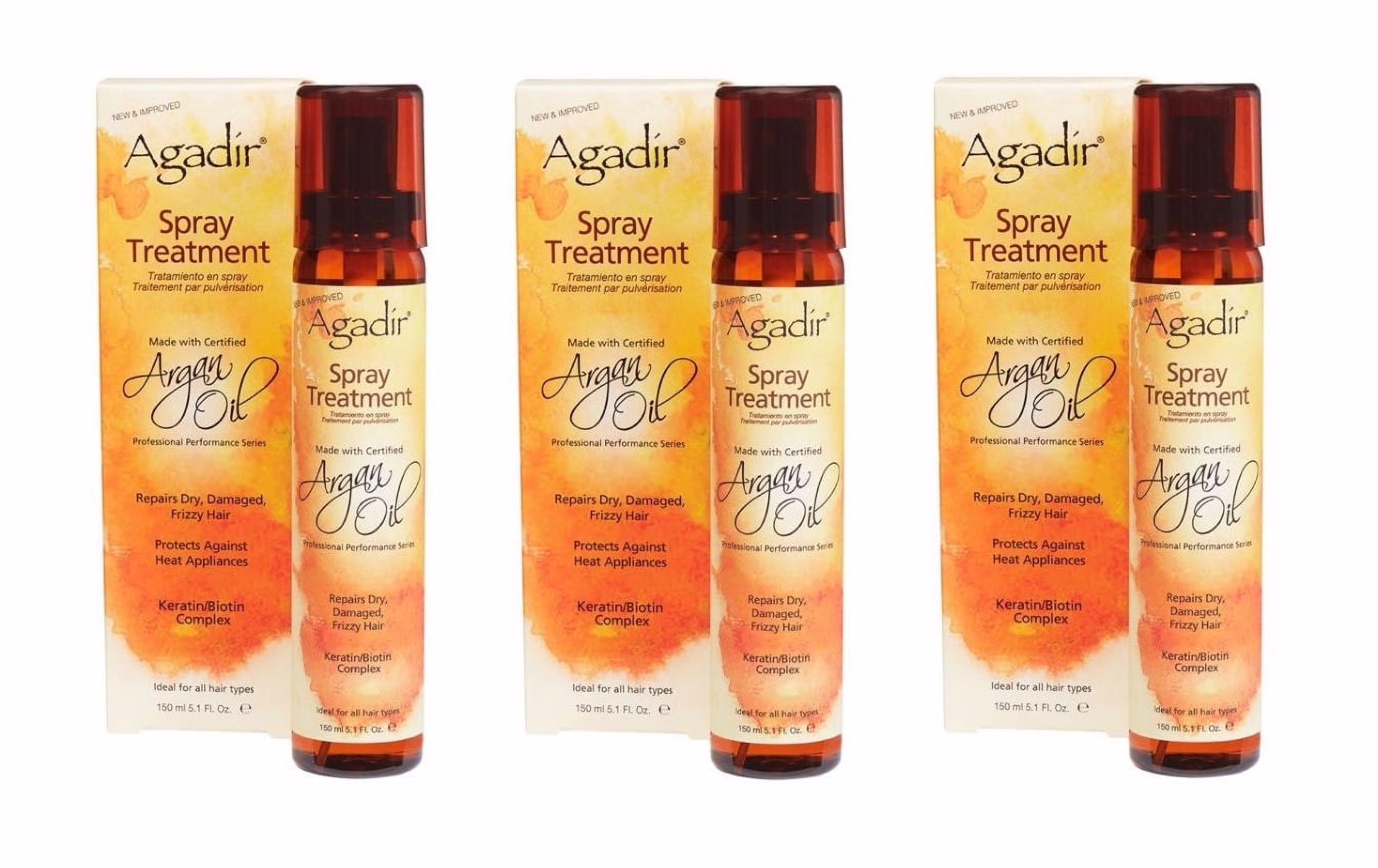 Agadir Argan Oil Spray Treatment, 5.1 oz (Pack of 3)
