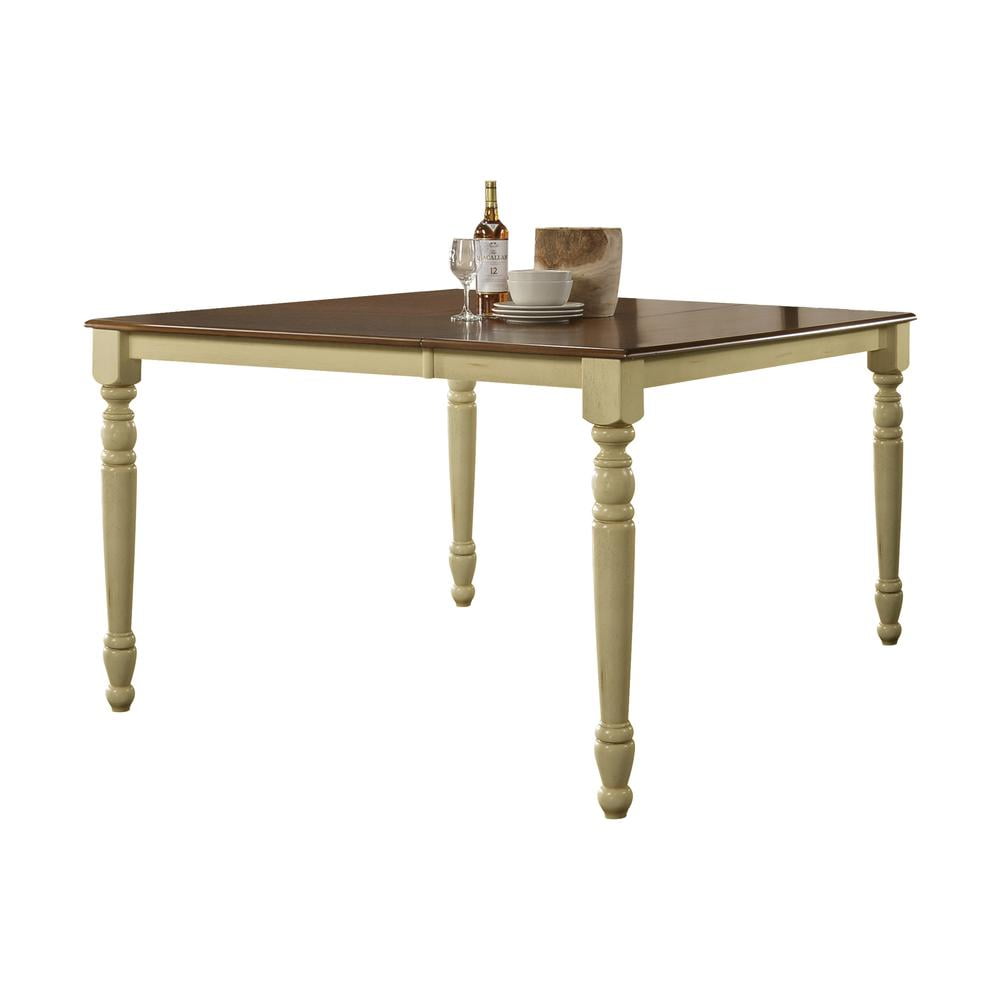 ACME Dylan Counter Height Table, Buttermilk & Oak