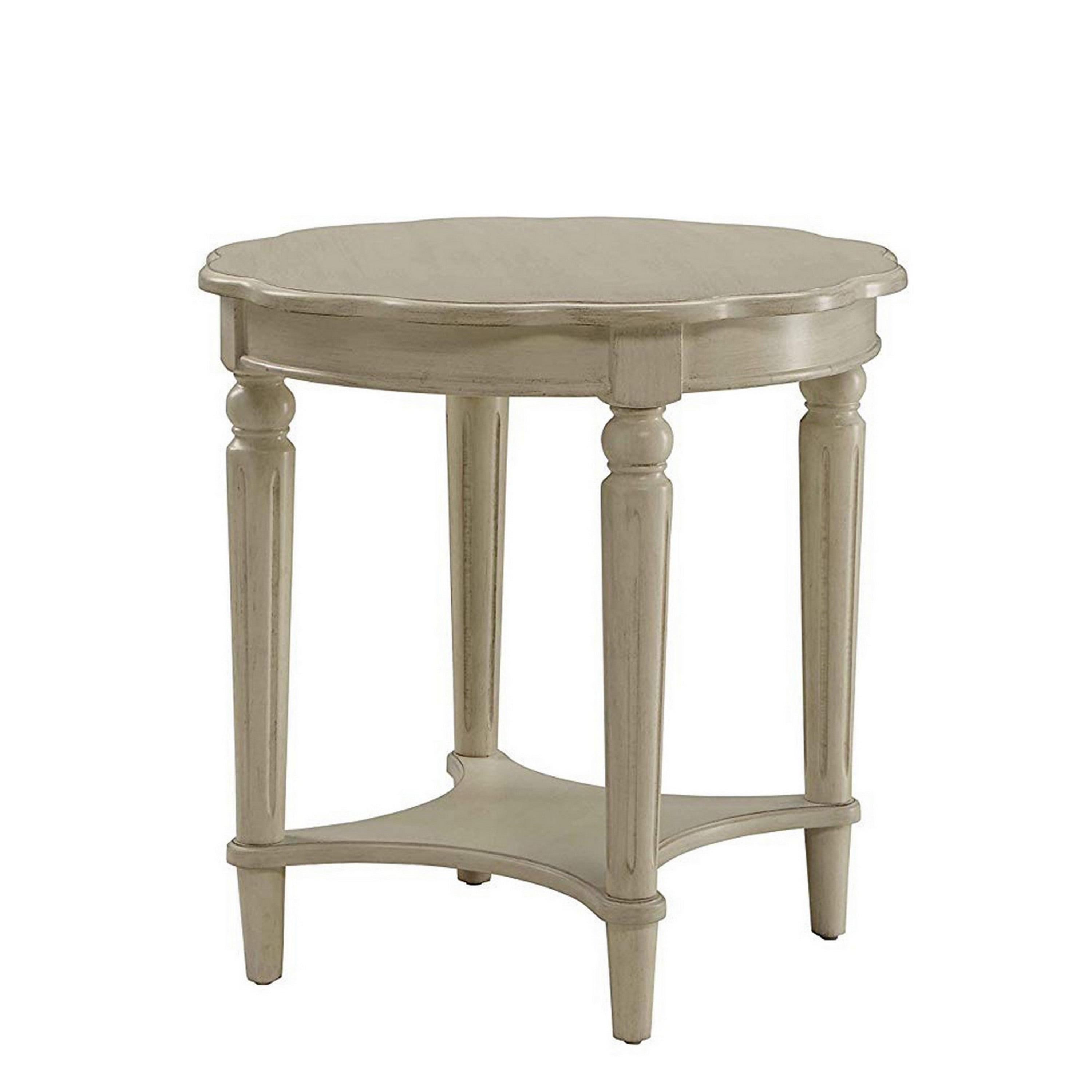 ACME Fordon End Table in Antique White