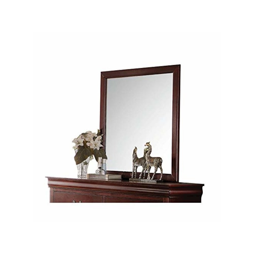 ACME Louis Philippe Wooden Frame Mirror, Multiple Colors
