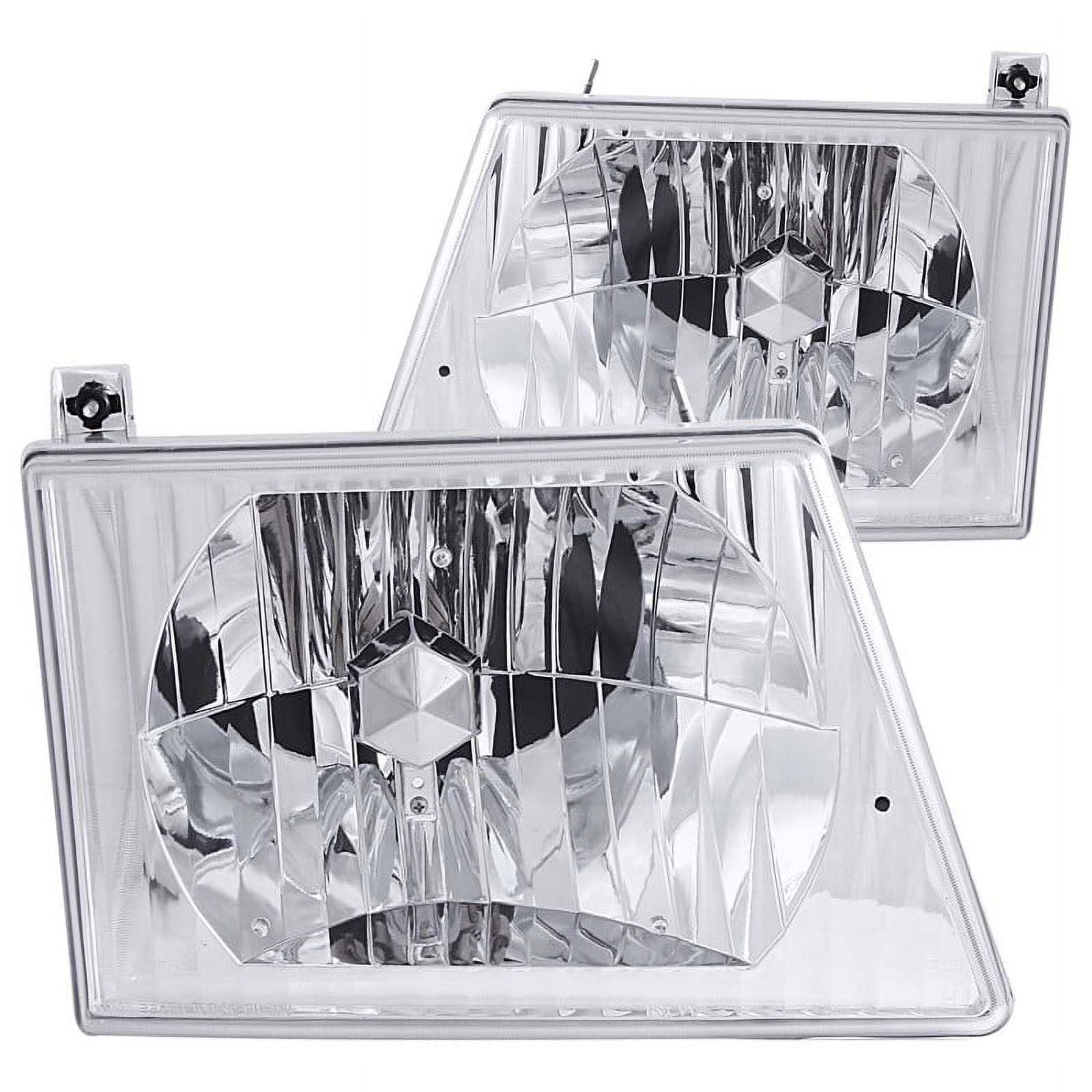 ANZO USA 111026 92-06 ECONOLINE HEADLIGHTS CRYSTAL CHROME