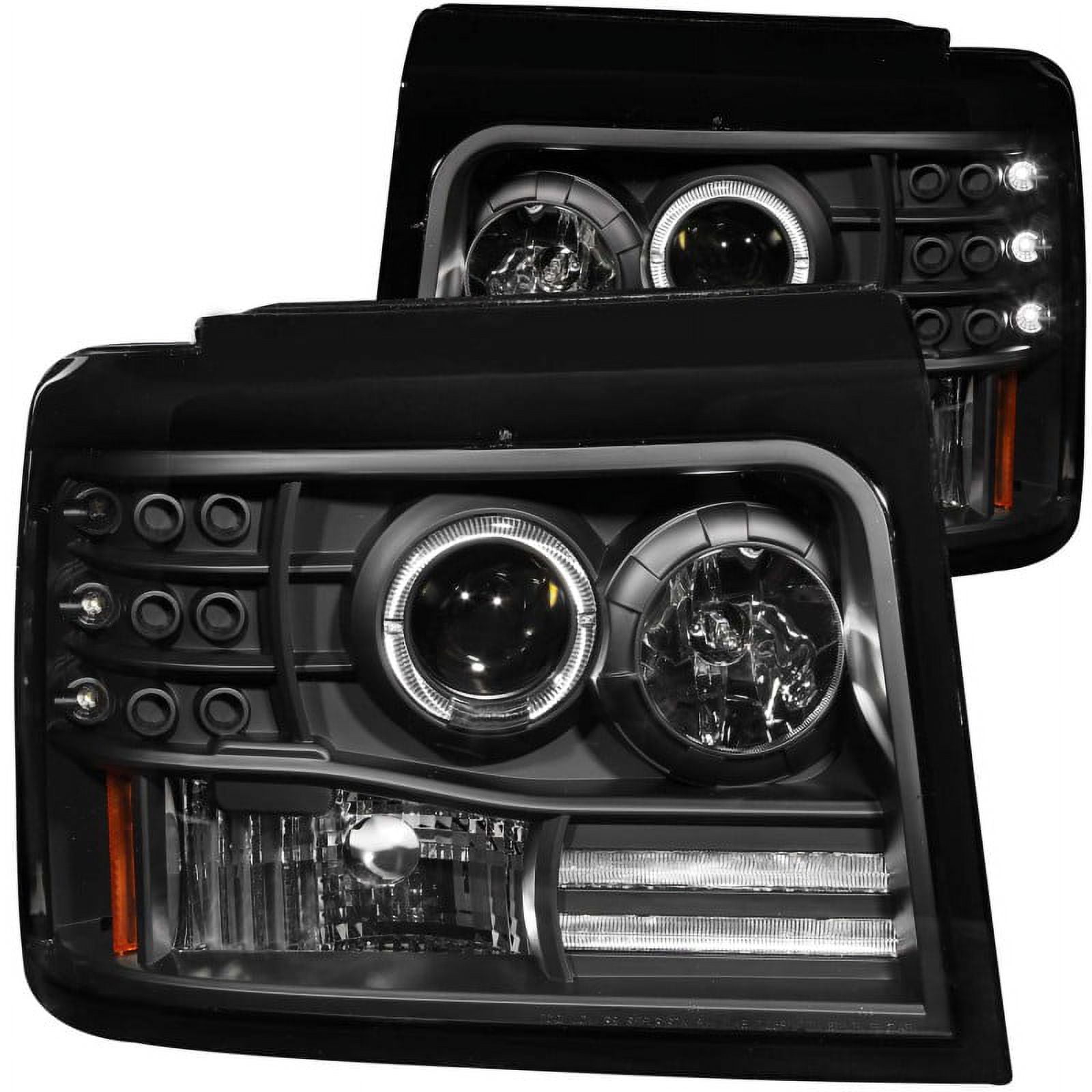 ANZO USA 111184 Projector Headlight Set w/Halo Fits select: 1992-1996 FORD F150, 1992-1998 FORD F250
